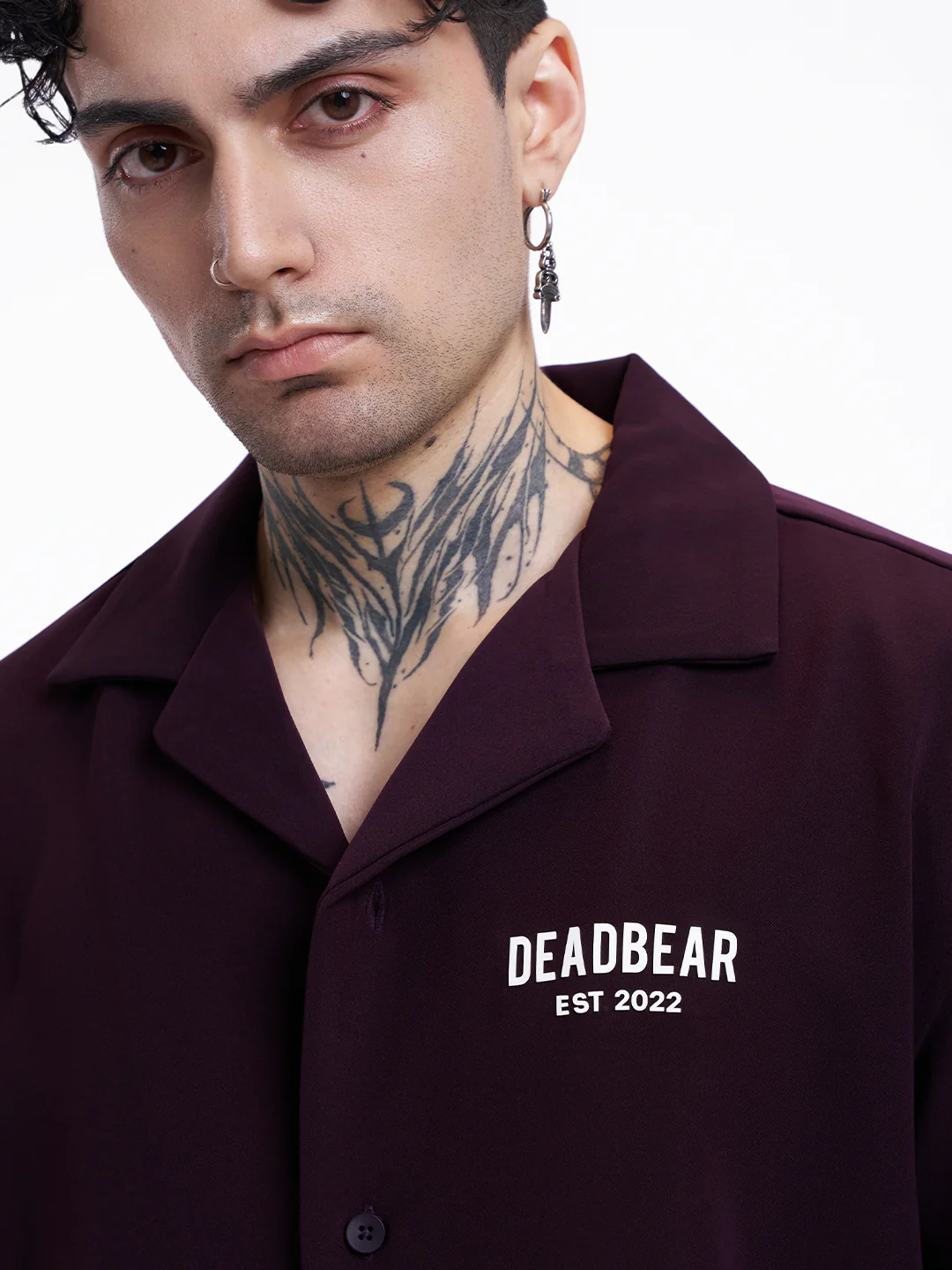 Bowling Shirt Deep Plum - Image 7