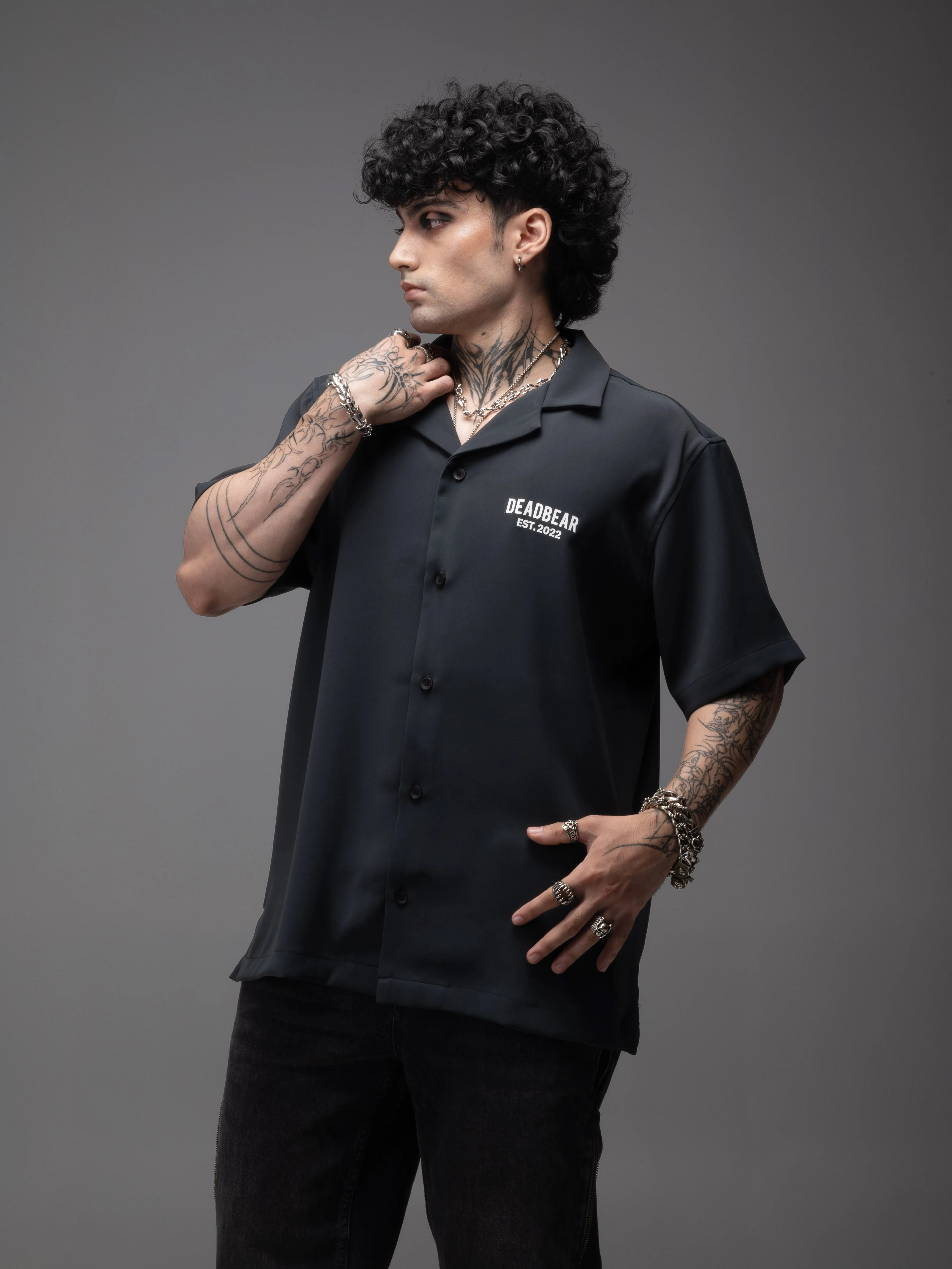 Bowling Shirt Grey - Image 6