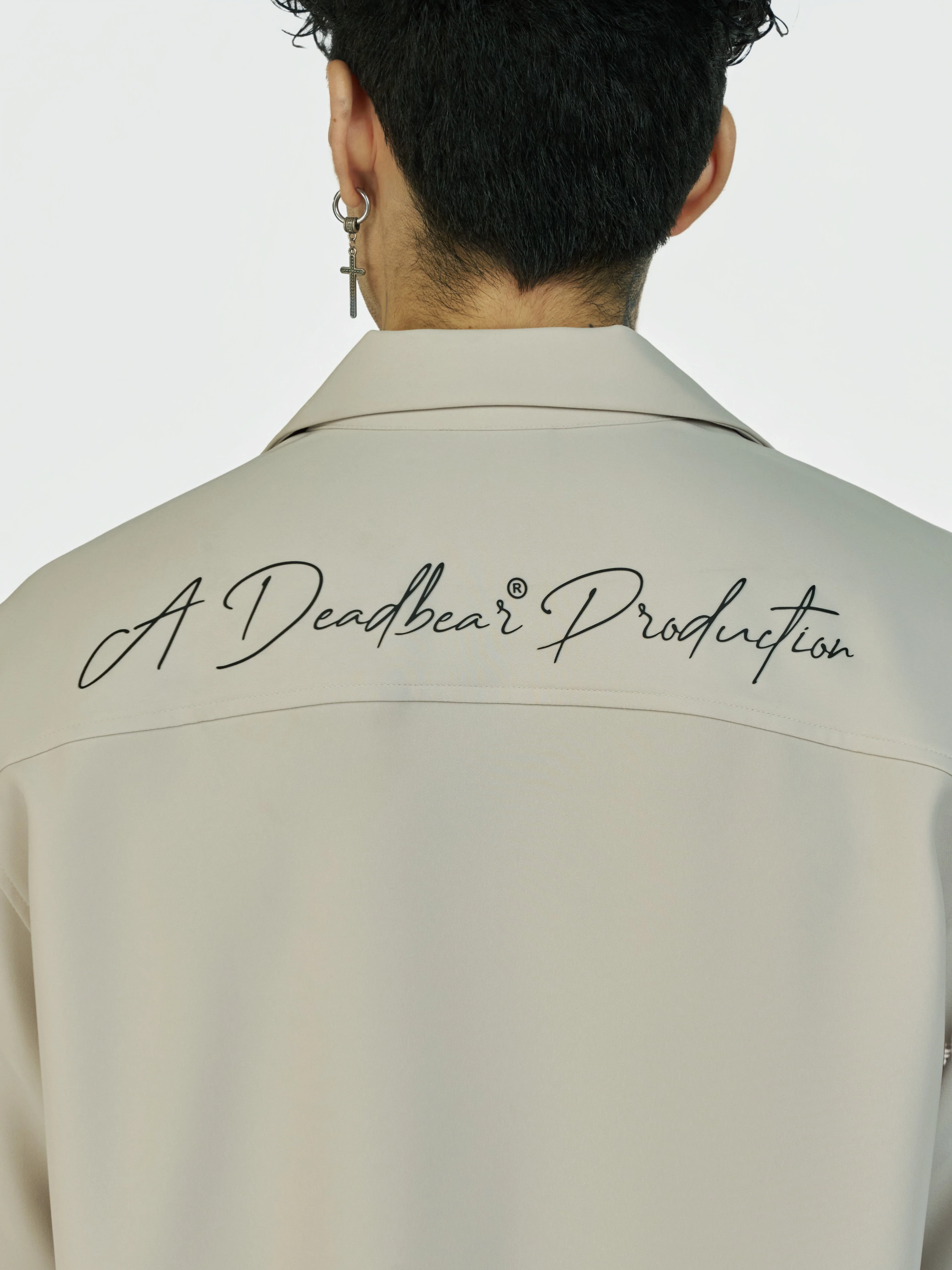 Bowling Shirt Stone Grey - Image 6
