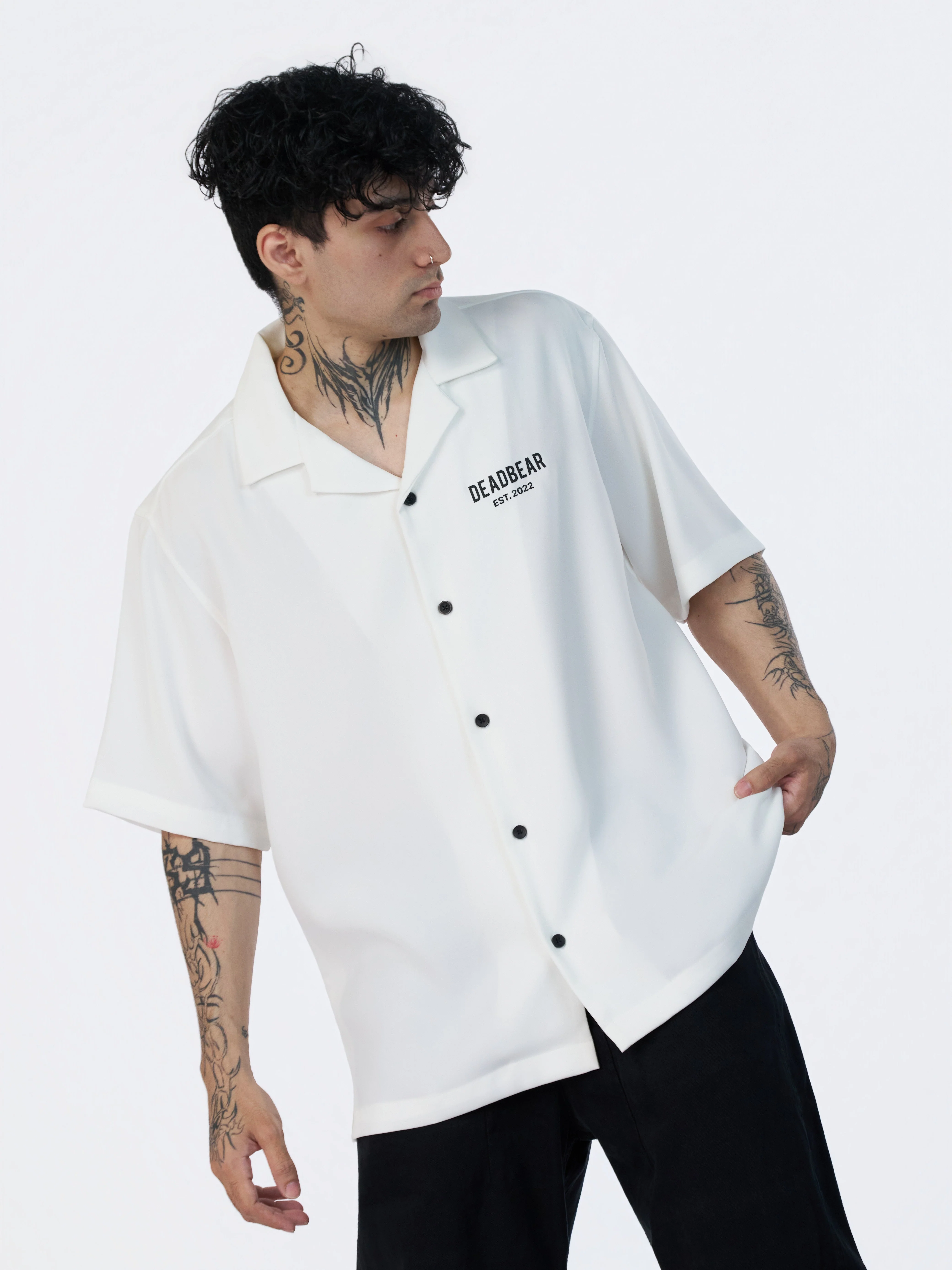 Bowling Shirt White - Image 11