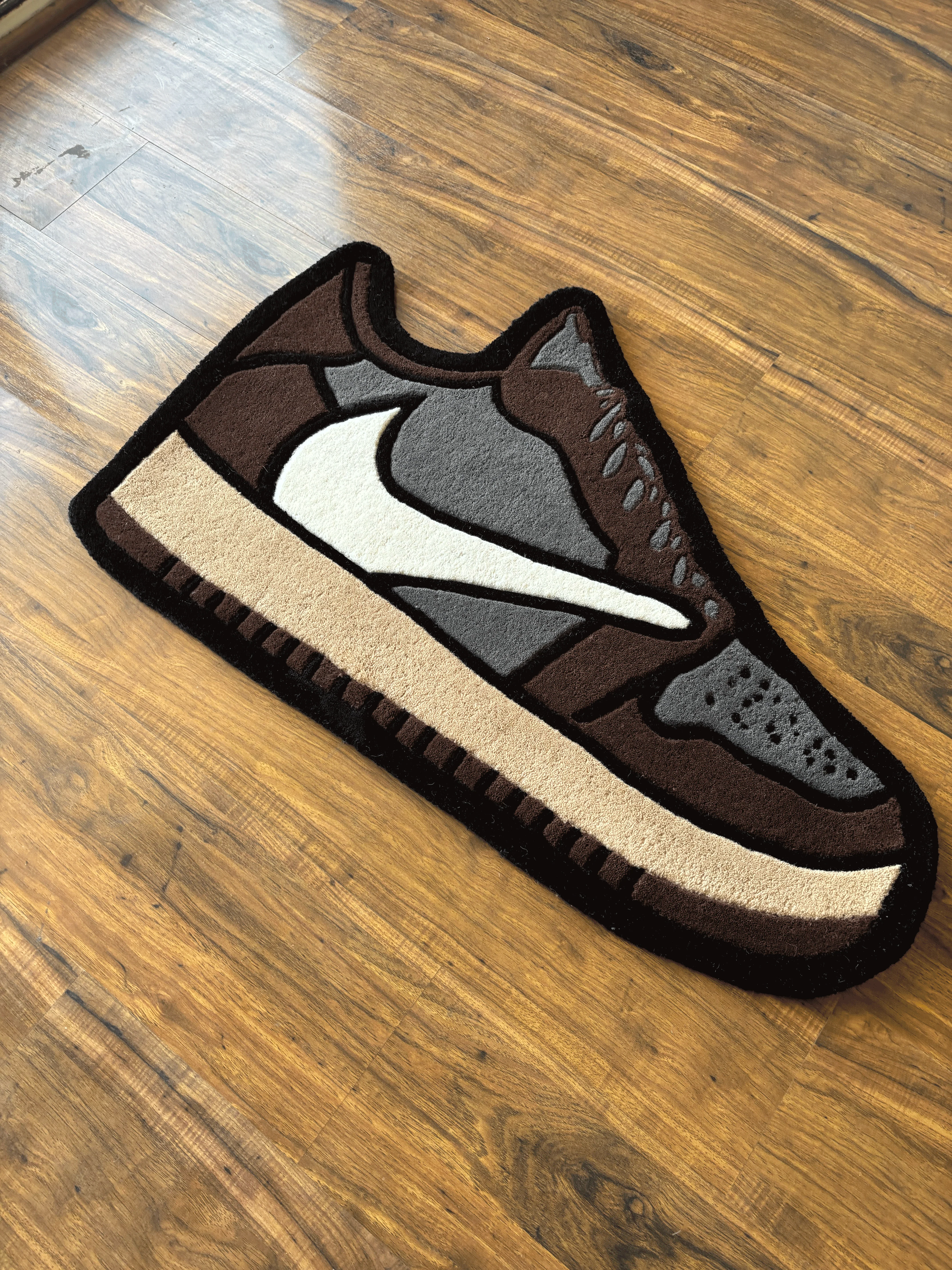Brown Sneaker Hand Tufted Custom Rug by The Drip Co. - Image 2