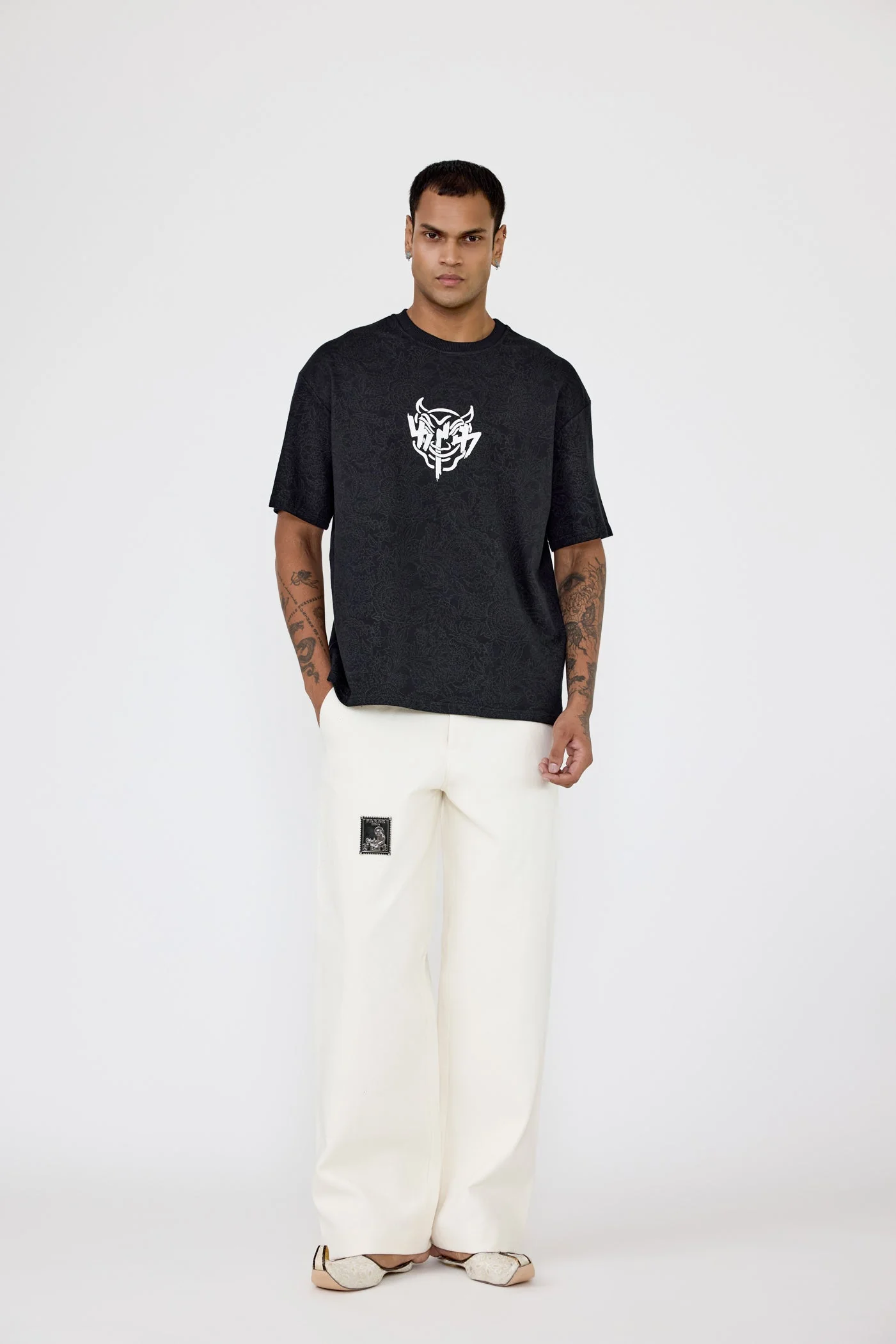 Buri Nazar' blockprint T-shirt - Image 6