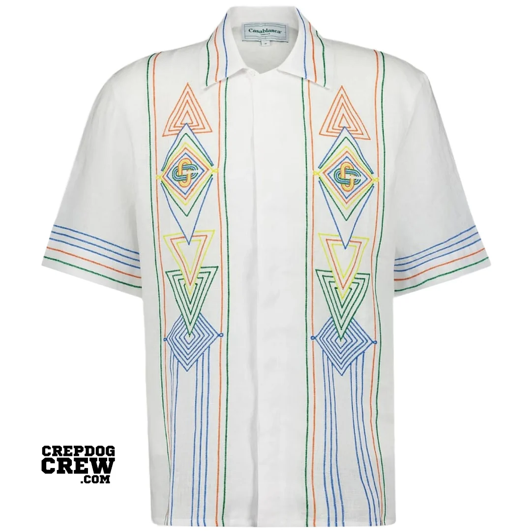 CASABLANCA LE FIL DE LA MUSIQUE SHIRT WHITE