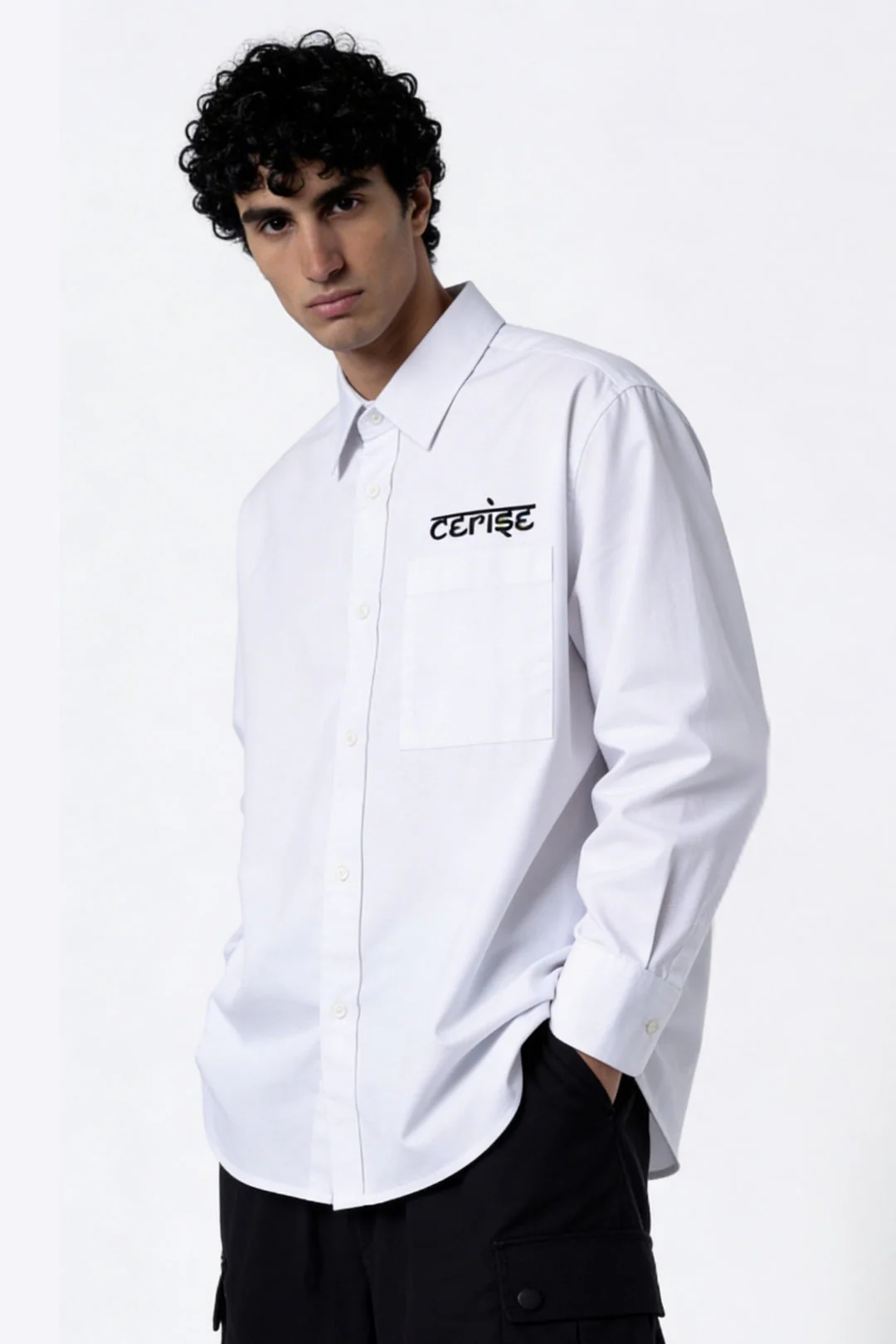 CERISE SIGNATURE SHIRT - WHITE - Image 6