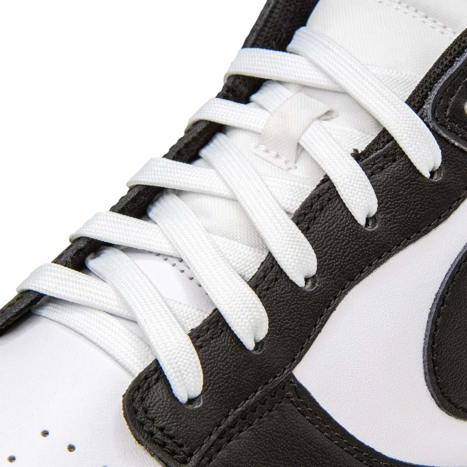 Classic White Flat Shoelaces | Jordan Shoelaces, Nike Shoelaces, Air Force 1 Shoelaces By KNOTTY - Image 2