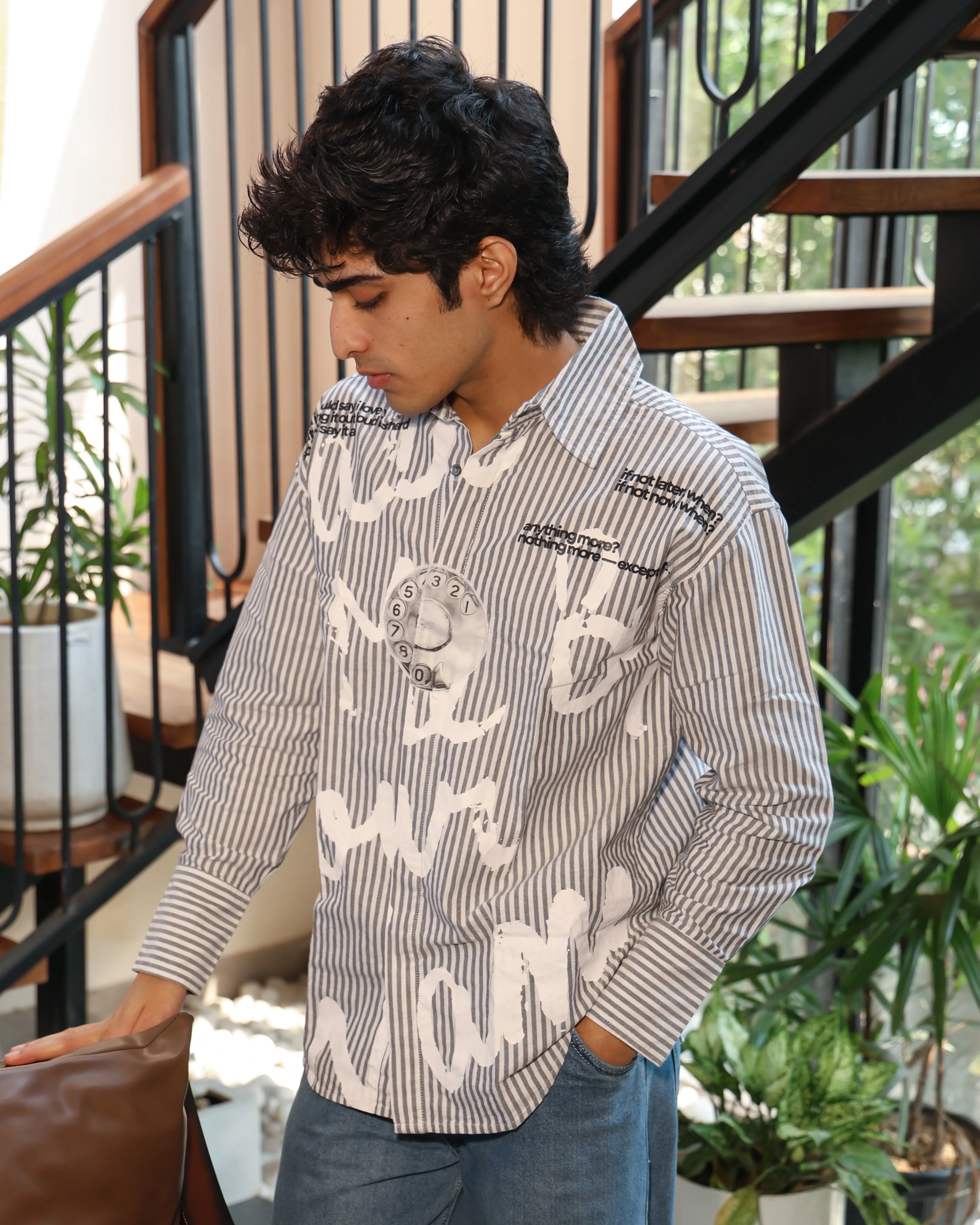 CMBYN Striped Shirt | Pastel Grey - Image 6