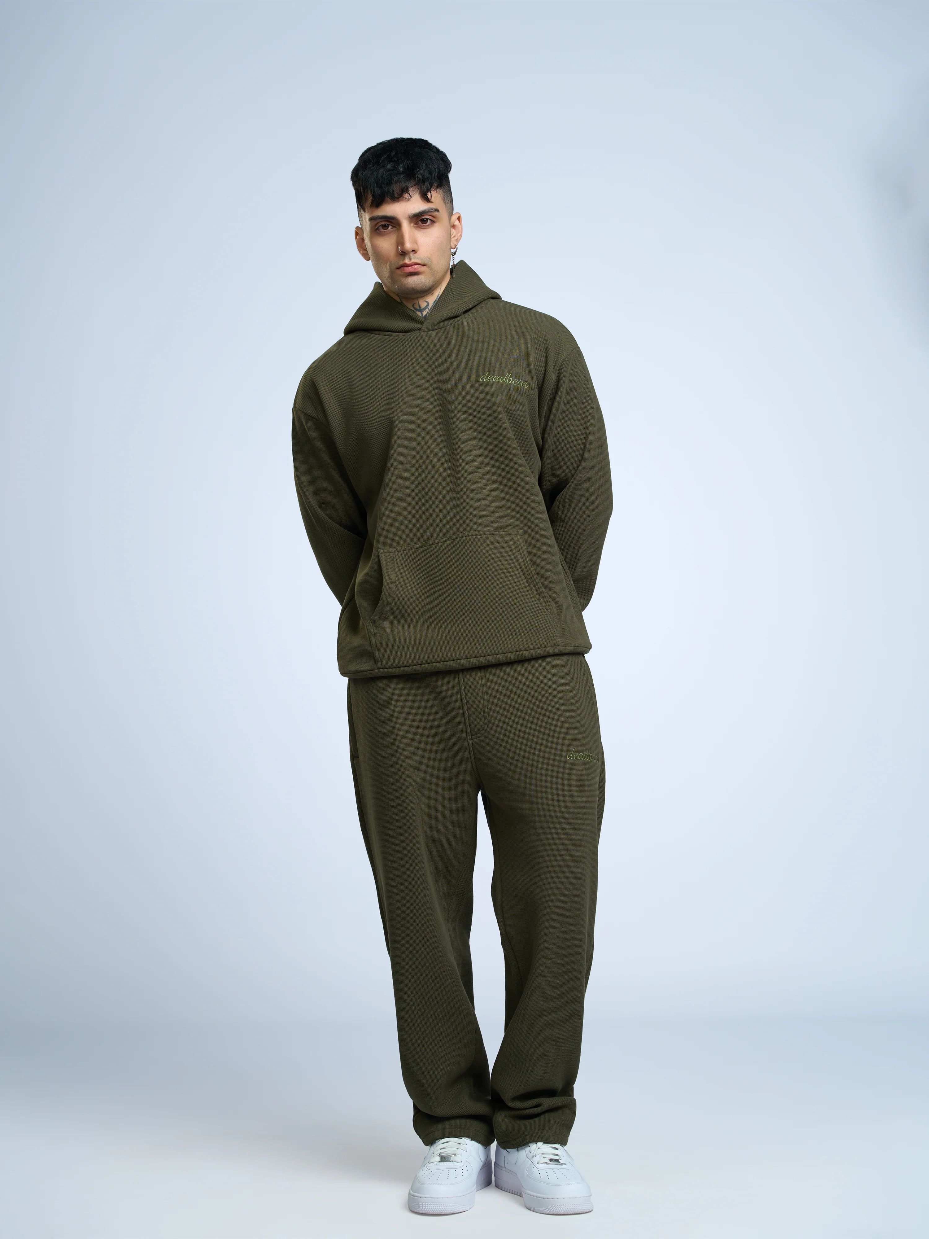 Co-ord Hoodie Olive - Image 2