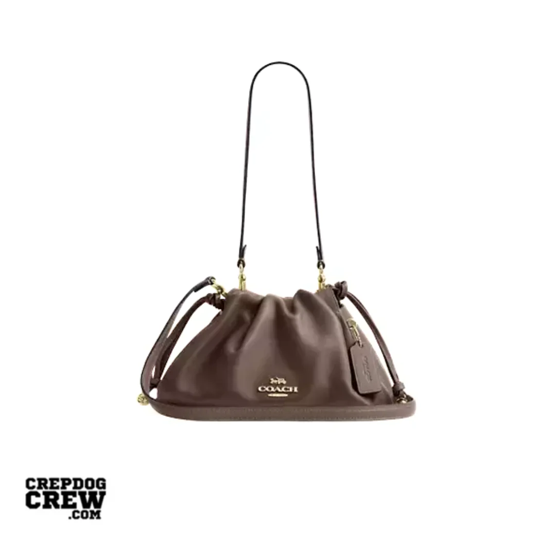 Coach Faye Shoulder Bag smooth leather Gold Maple
