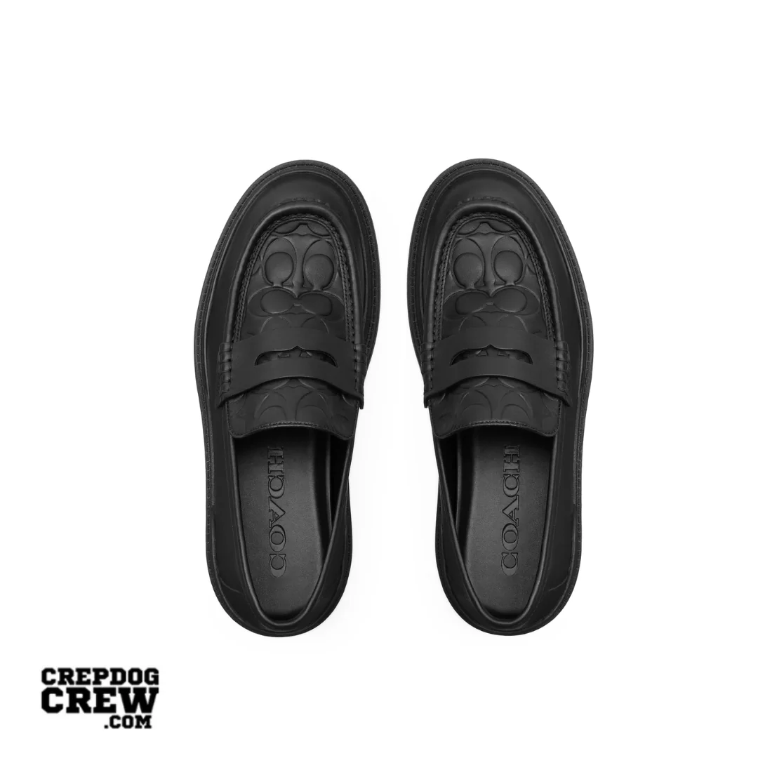 COACH LOAFER IN SIGNATURE LEATHER BLACK - Image 2