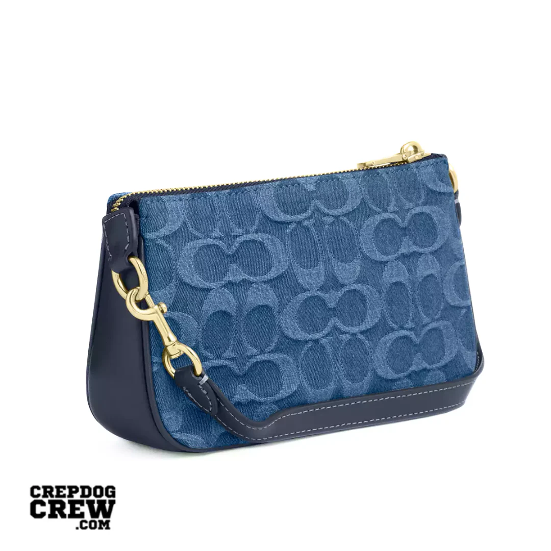 Coach Nolita 19 In Signature Denim Gold Indigo - Image 2
