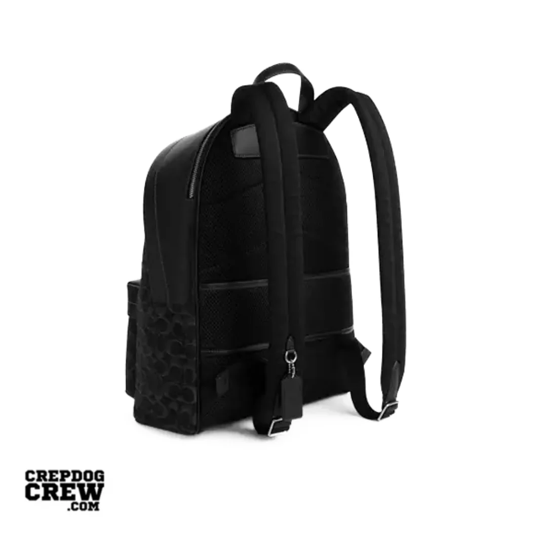 Coach Taylor Backpack In Signature Denim Silver Black - Image 2