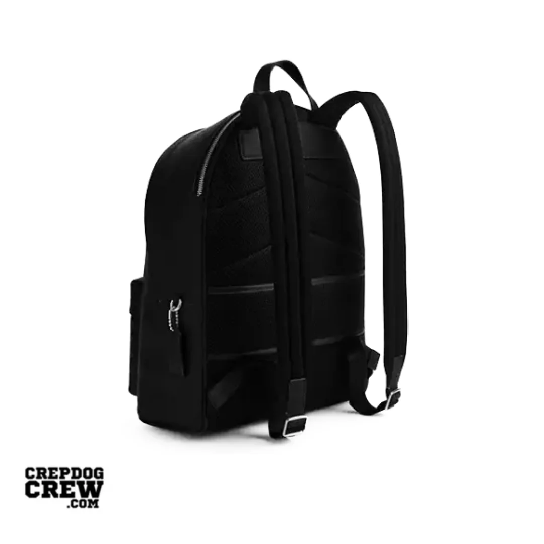 Coach Taylor Backpack pebbled leather Silver Black - Image 2