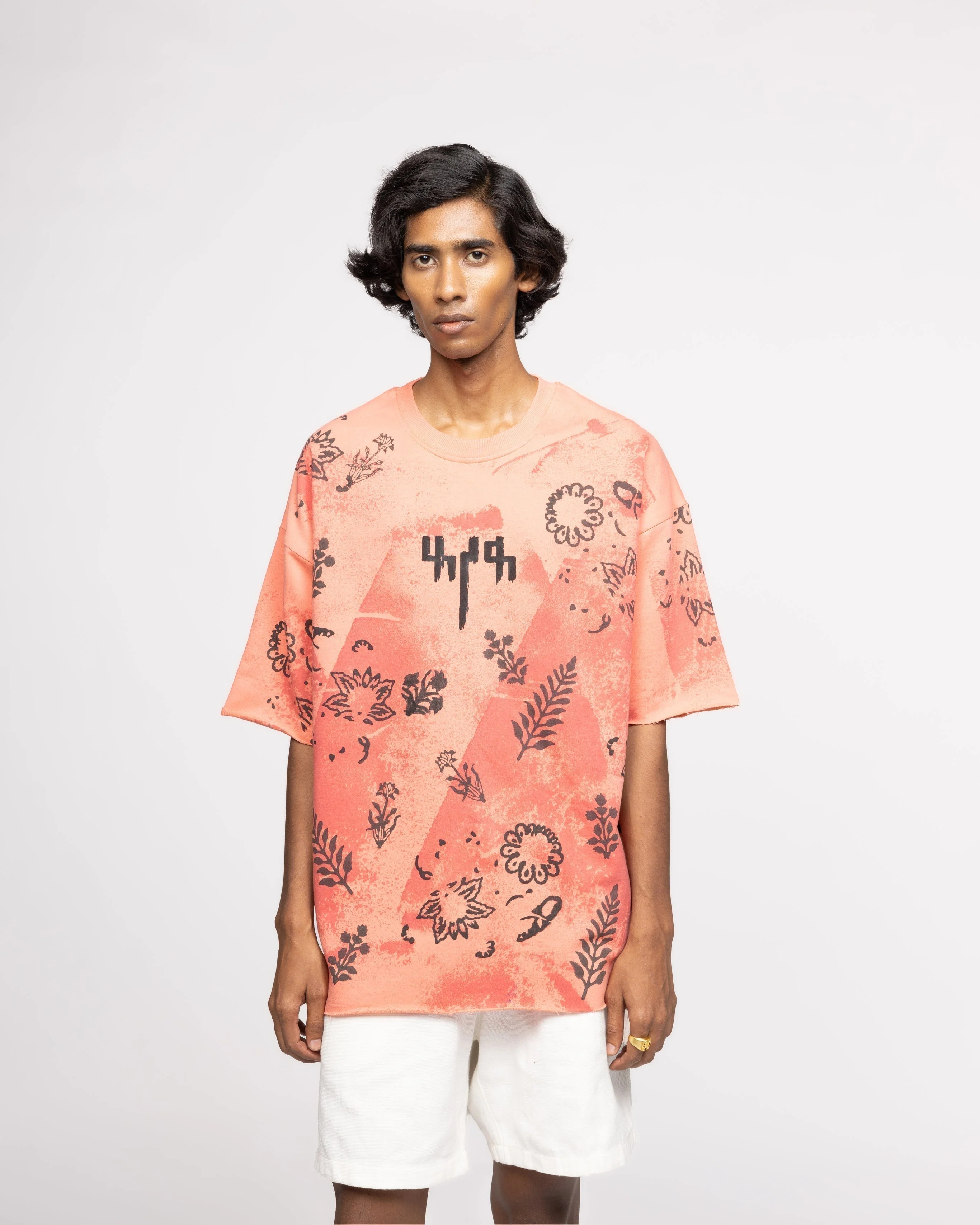 Coral Block Printed - Tshirt - Image 3