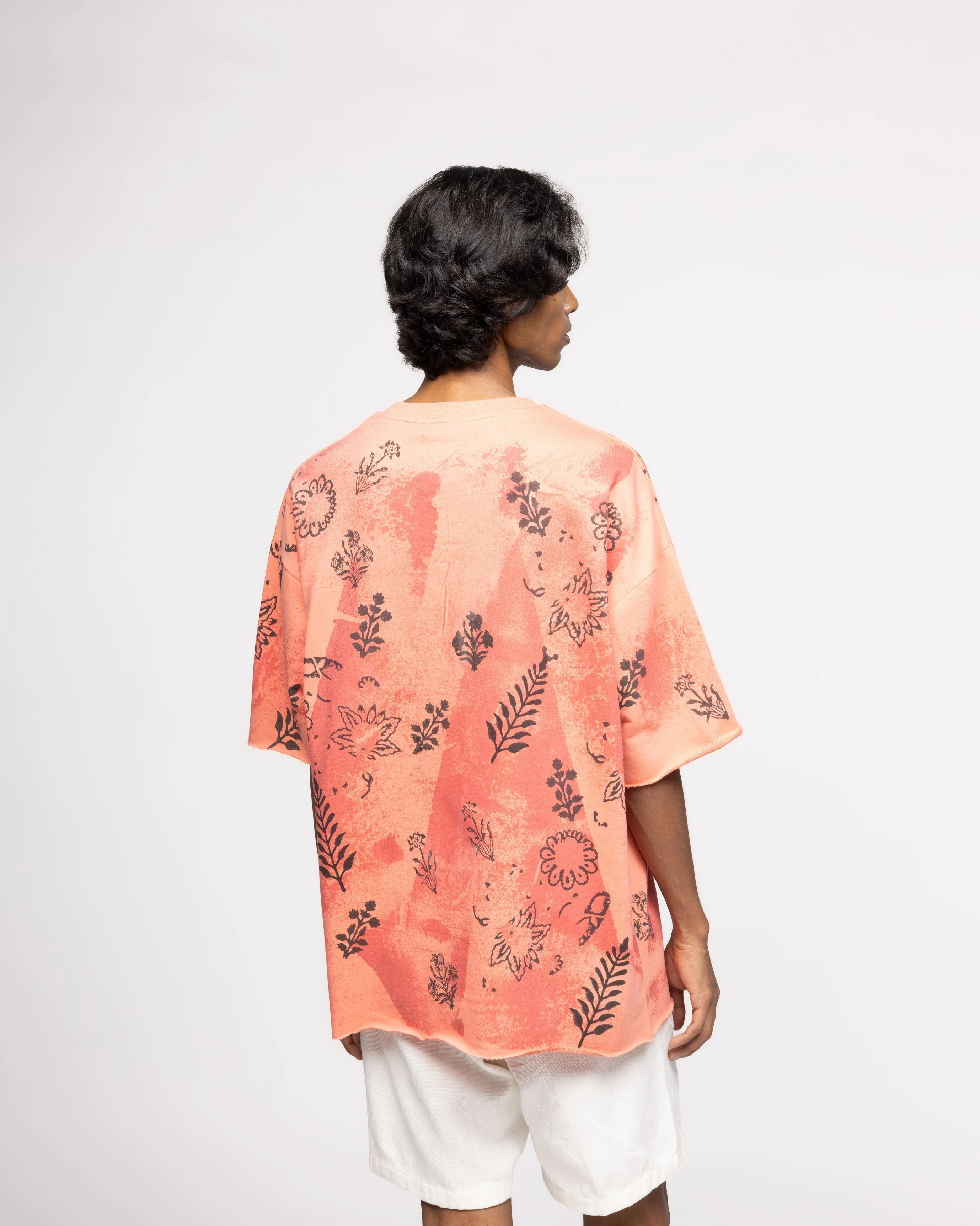 Coral Block Printed - Tshirt - Image 4