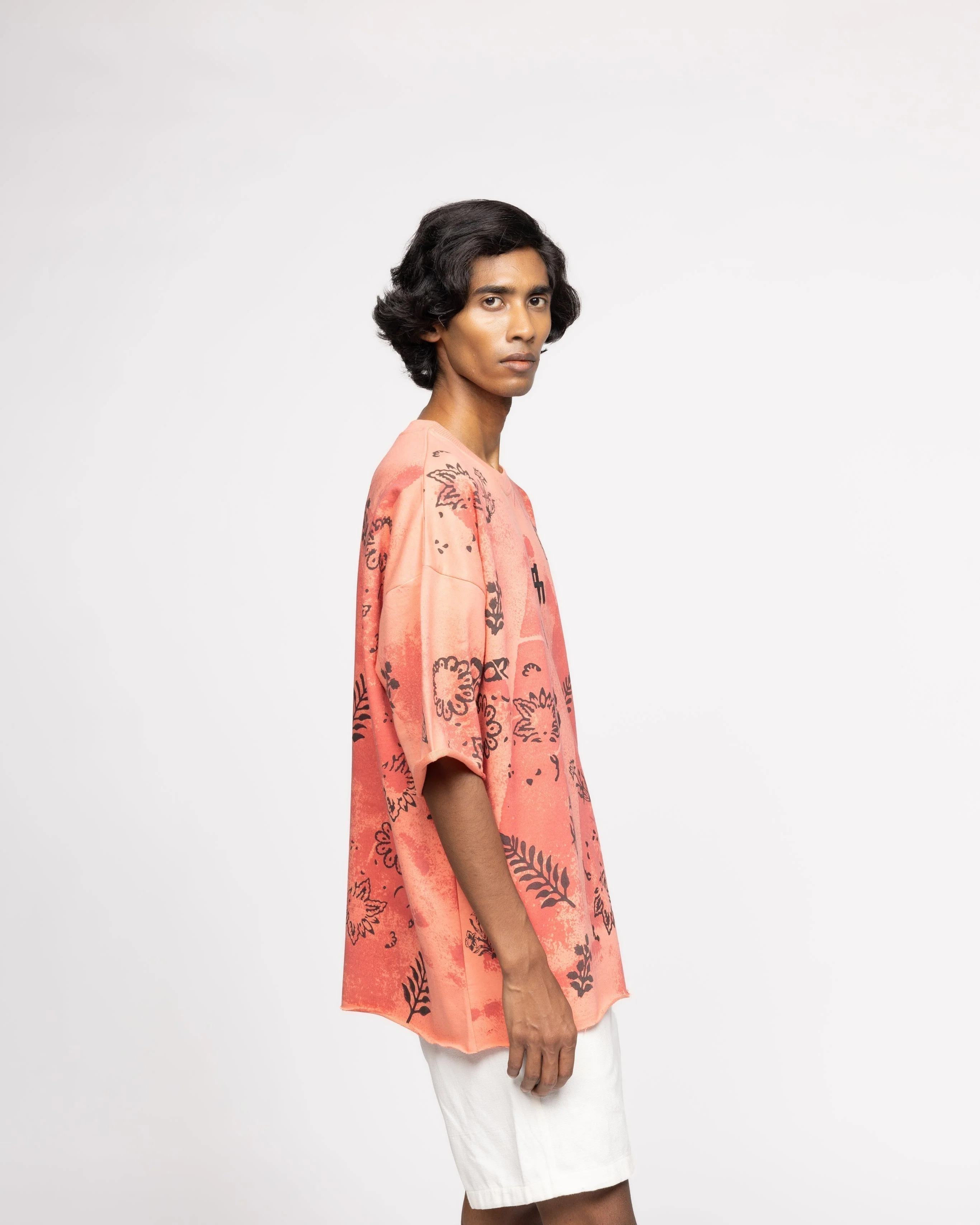 Coral Block Printed - Tshirt - Image 7