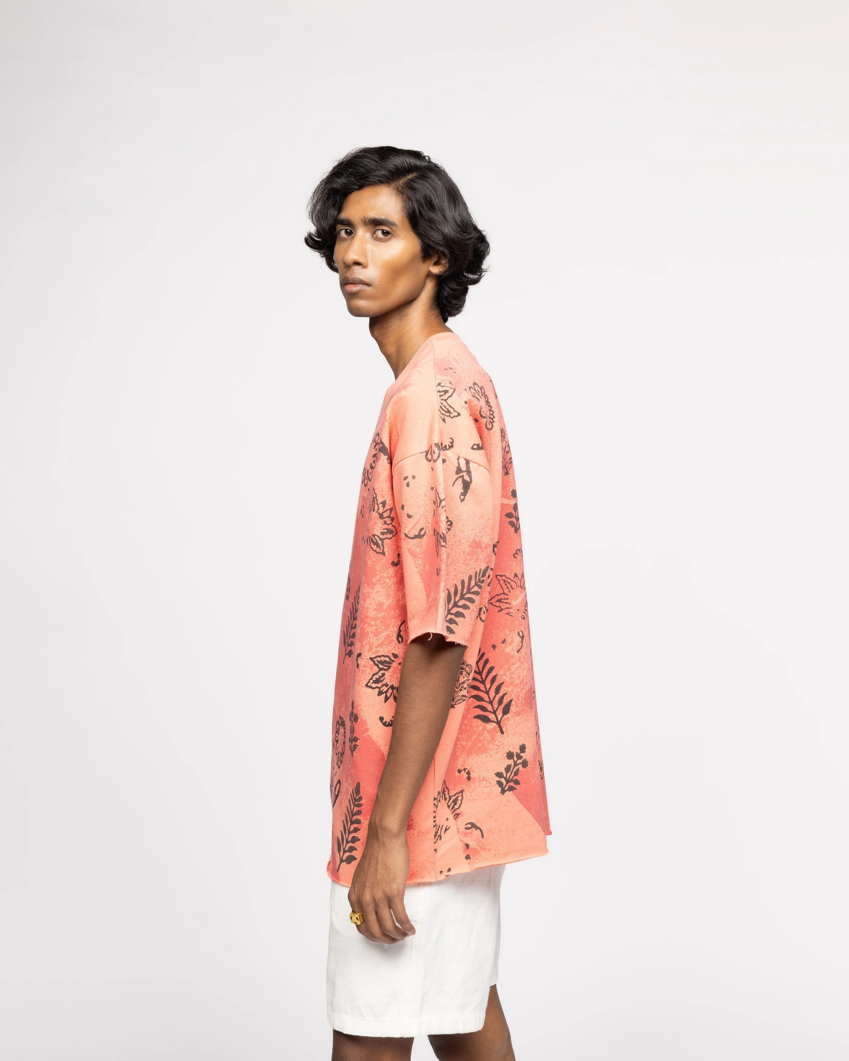 Coral Block Printed - Tshirt - Image 8