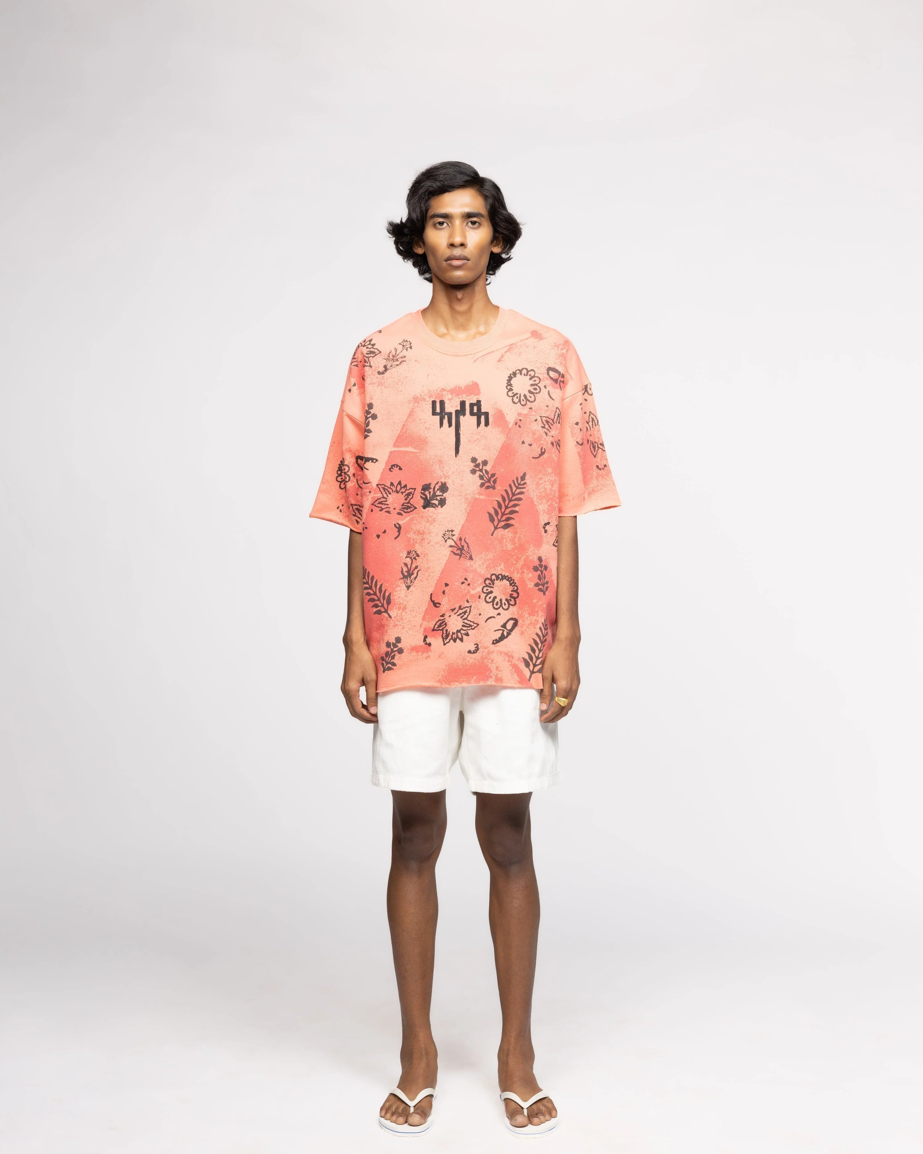 Coral Block Printed - Tshirt - Image 9