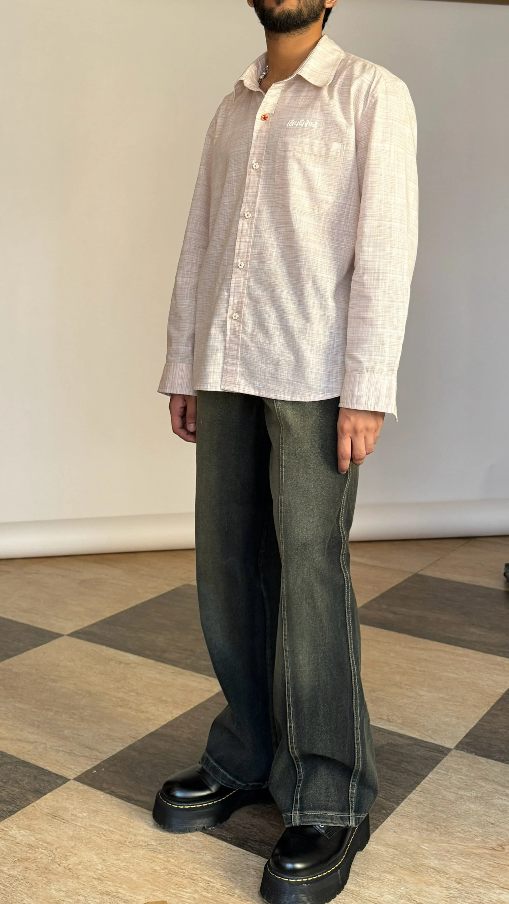 Cotton Antique Shirt - Cream RTW - Image 4