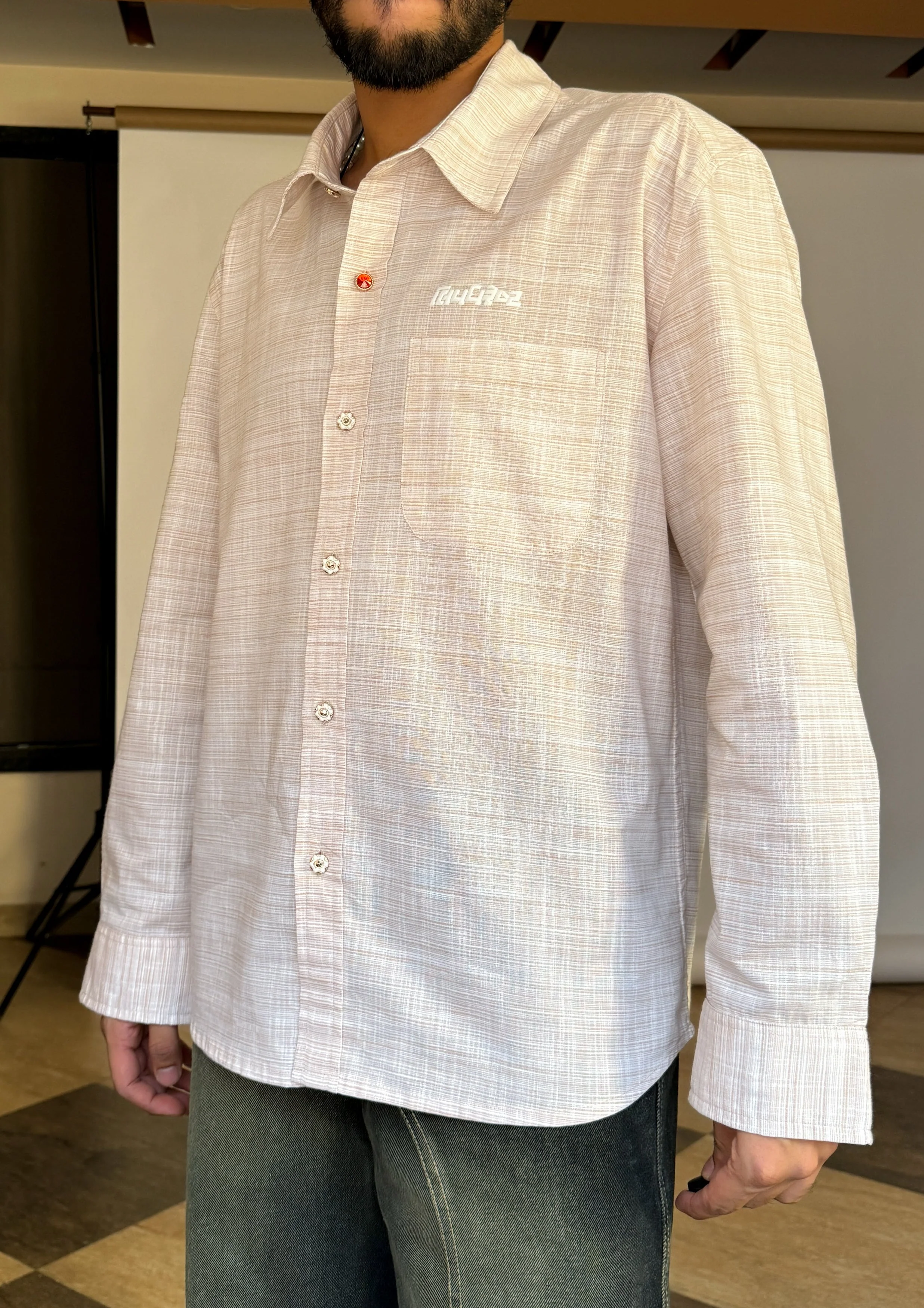 Cotton Antique Shirt - Cream RTW - Image 5