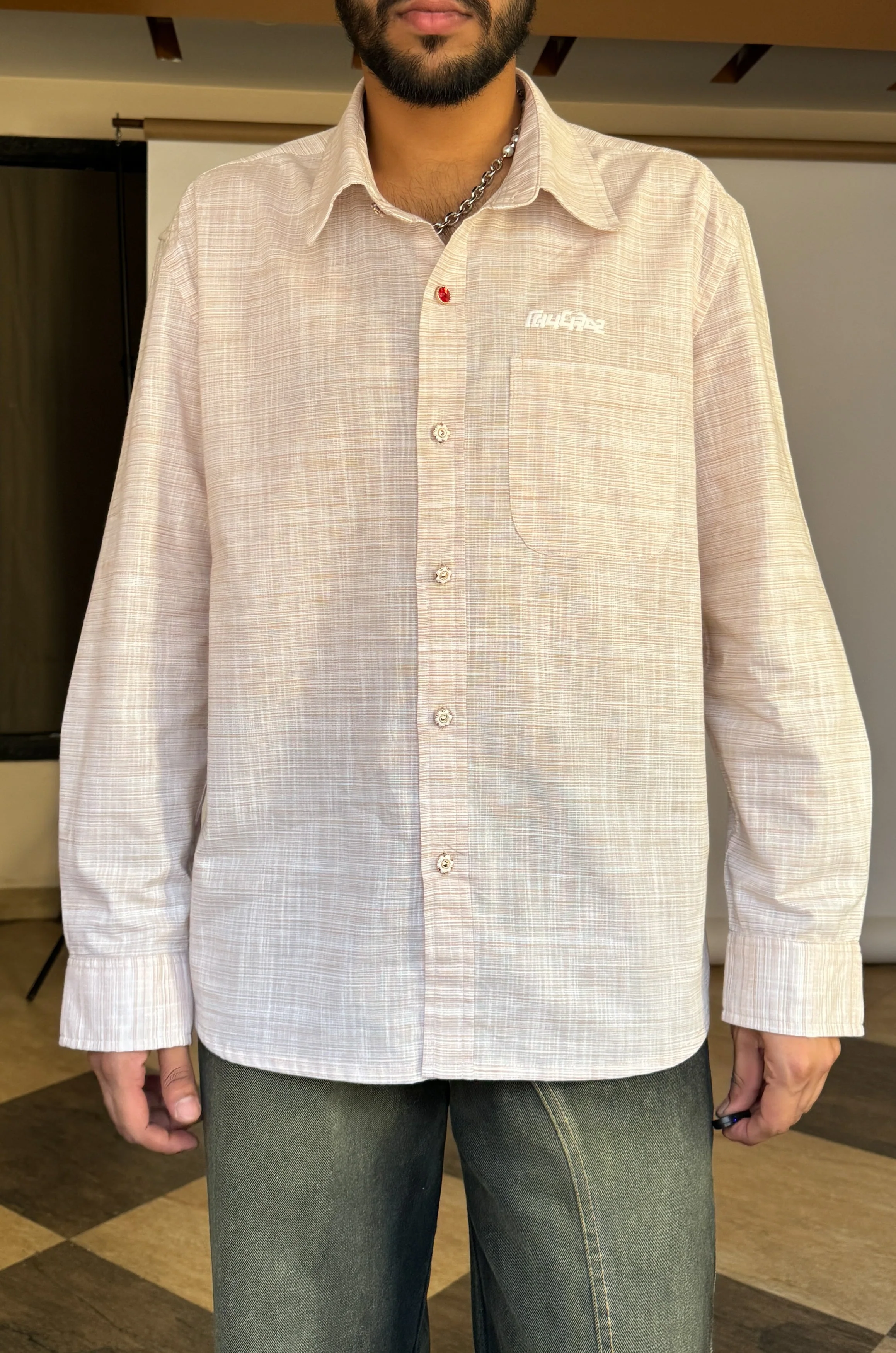 Cotton Antique Shirt - Cream RTW - Image 6