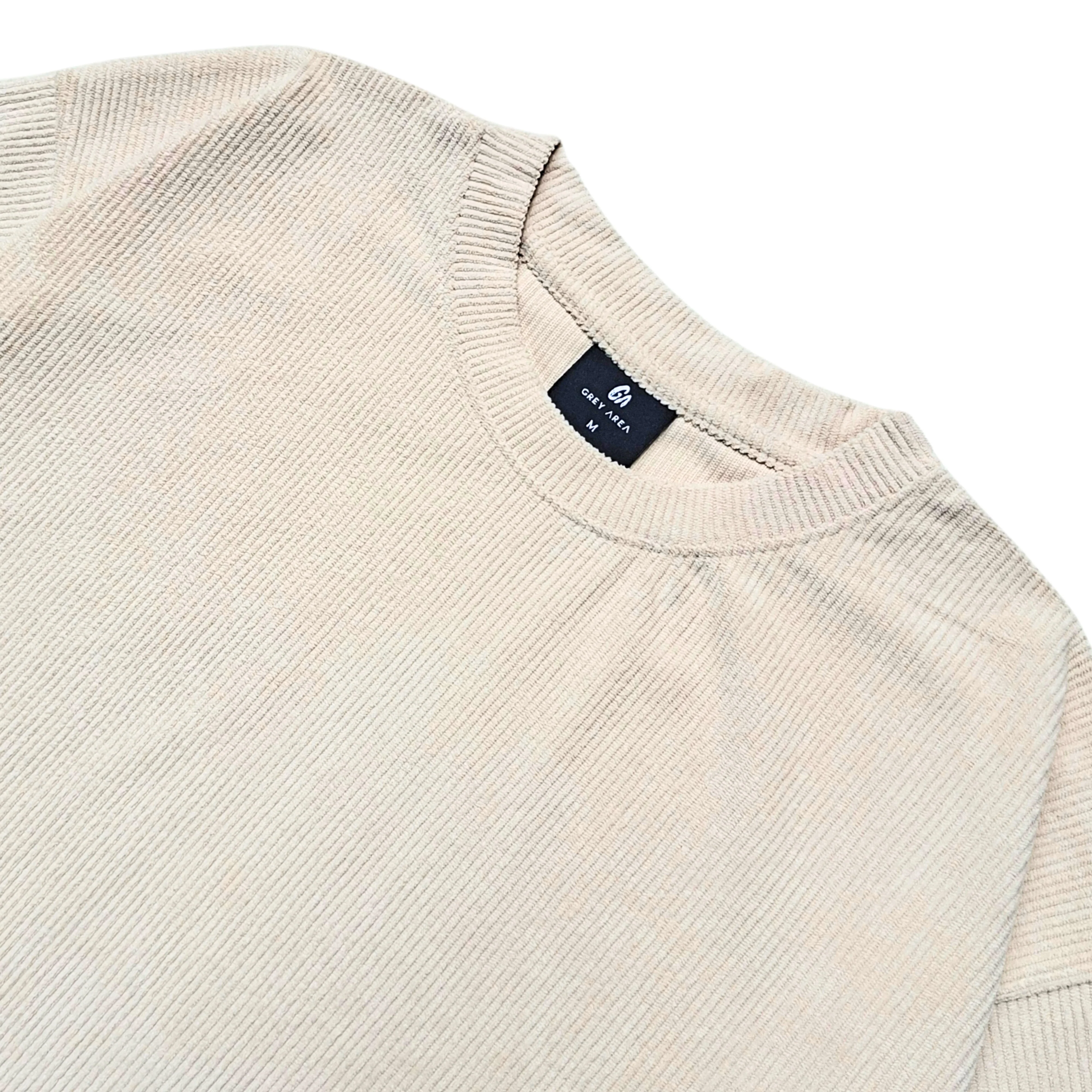 CREAM CORDUROY TSHIRT - Image 3