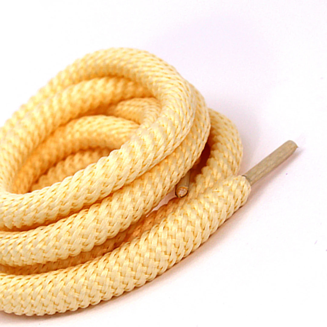 Cream Wired Rope Shoelaces | Premium Sneaker Laces – KNOTTY - Image 2