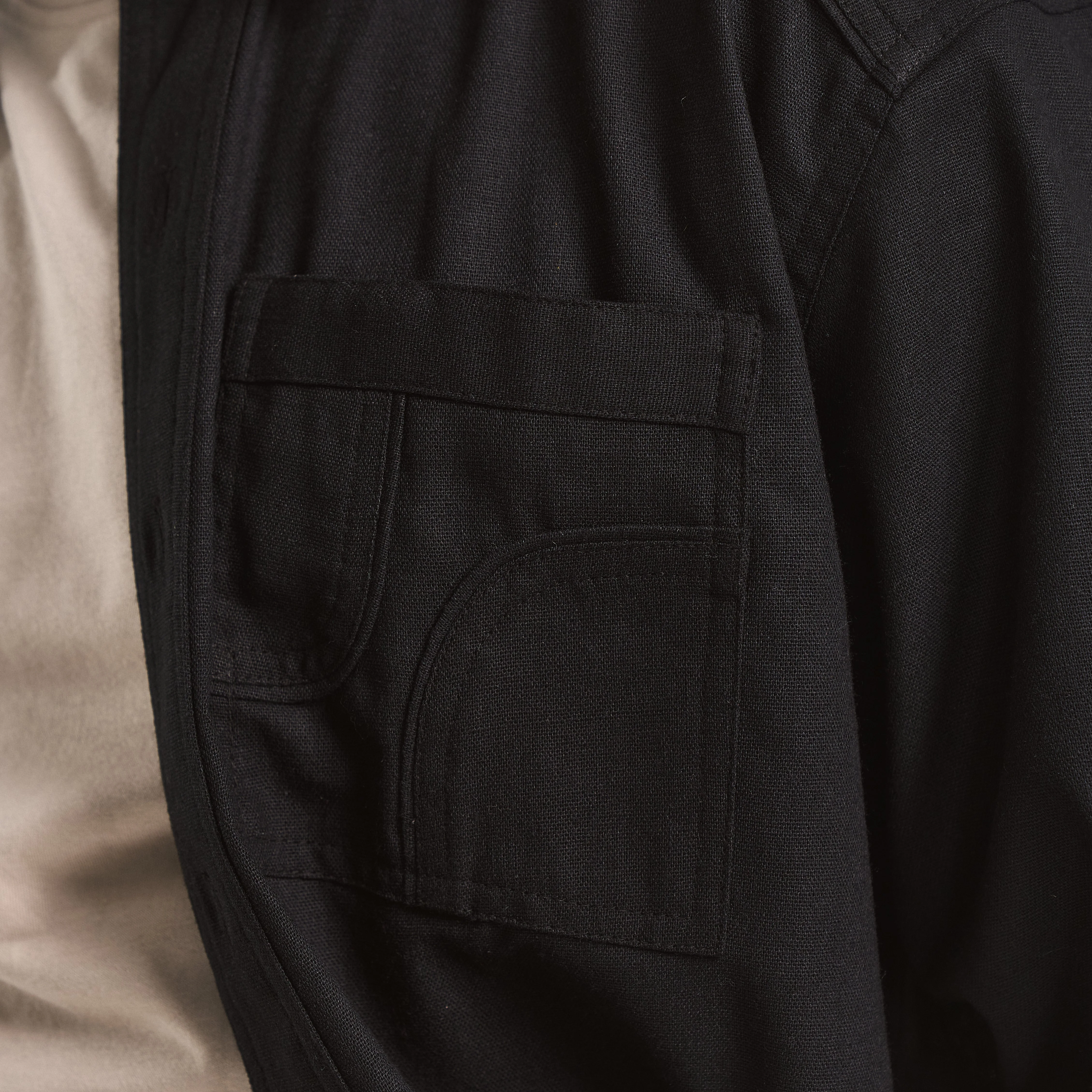 CUT POCKET SHIRT- TRUFFLE - Image 4