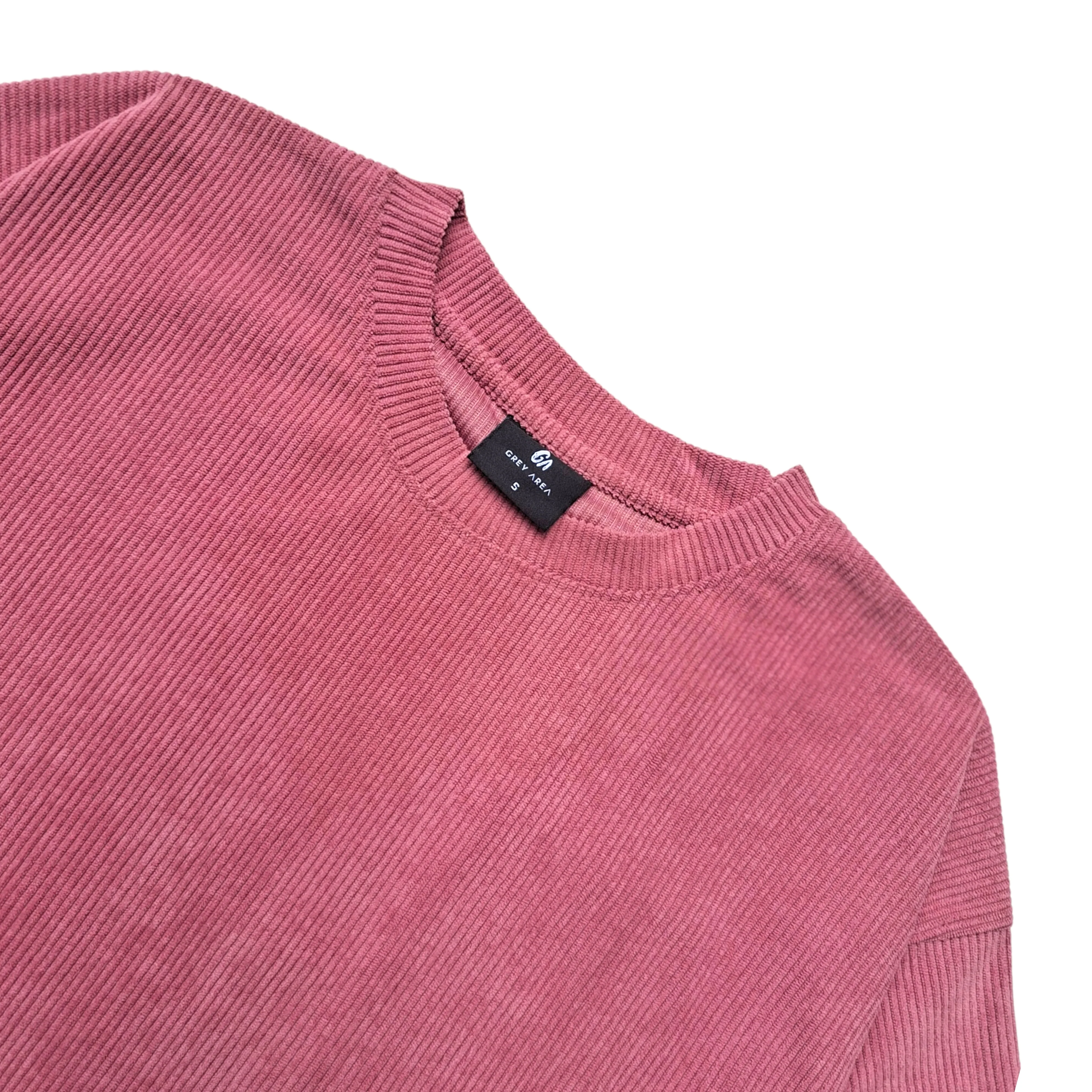 DARK PINK CORDUROY TSHIRT - Image 3