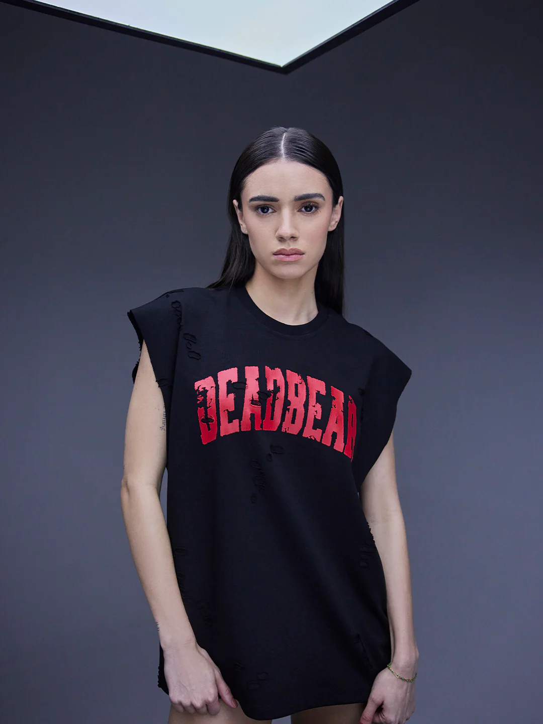 Distressed Black Tank - Image 2
