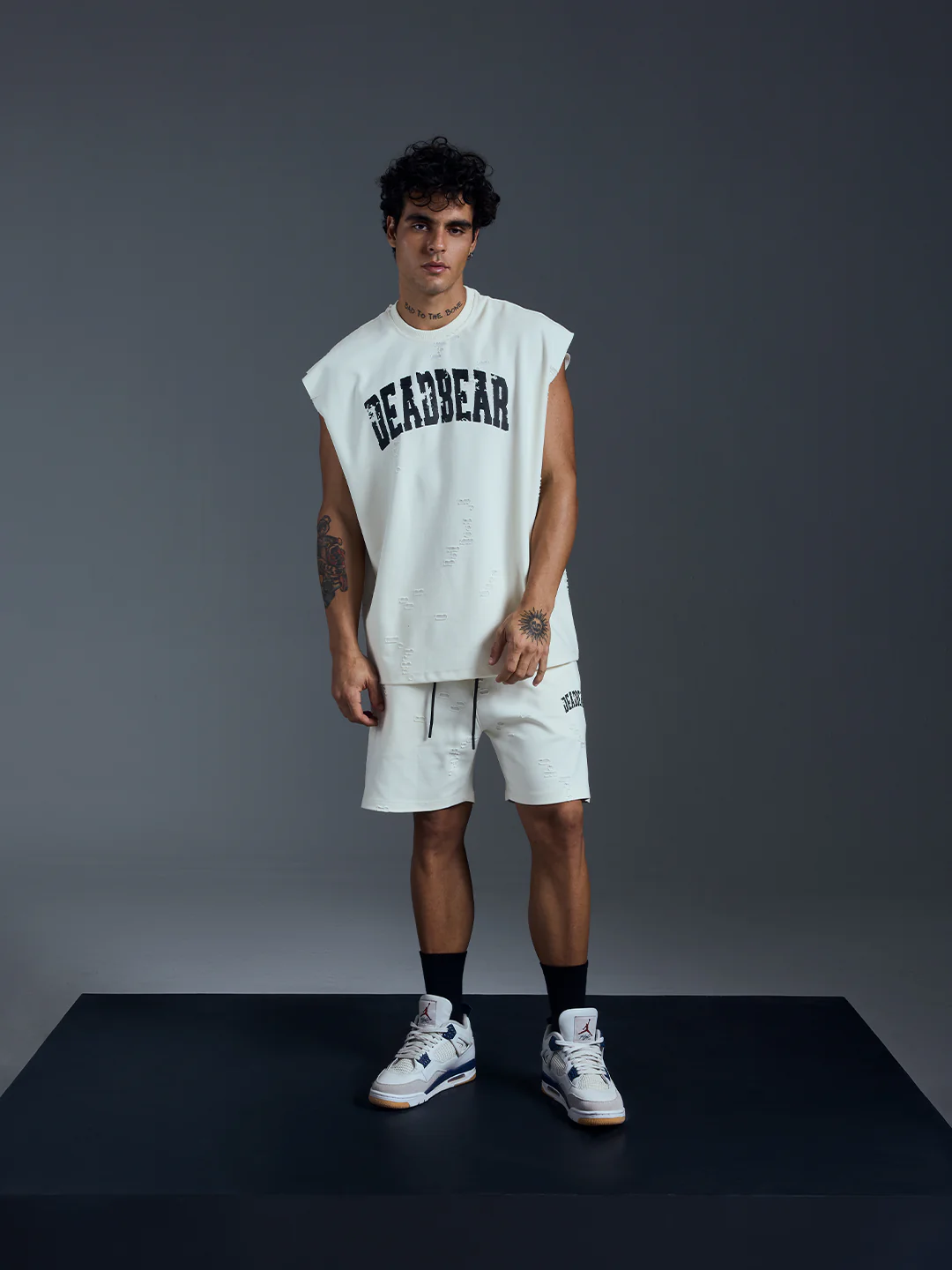 Distressed Cream White Tank - Image 6