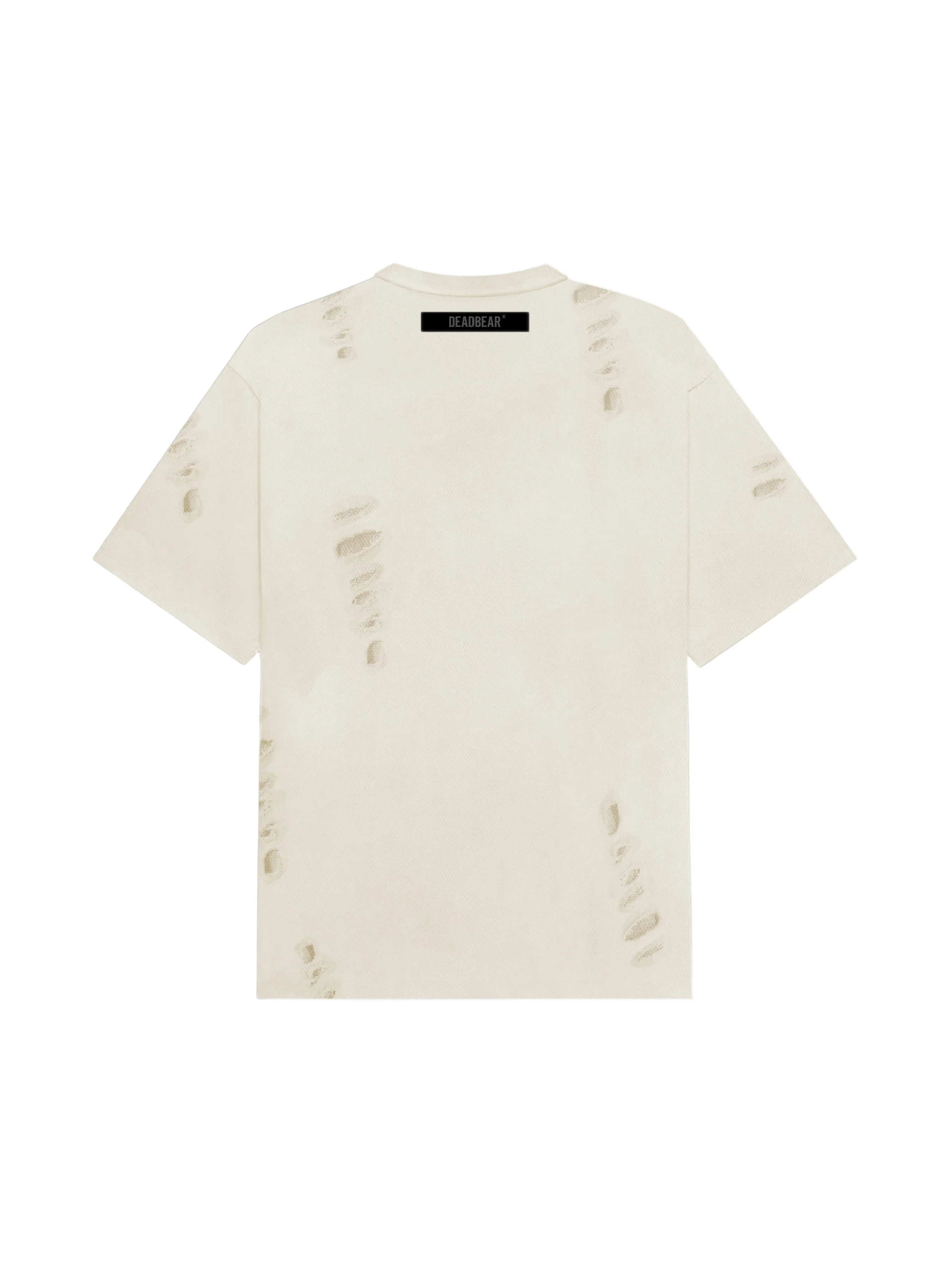 Distressed Cream White Tee 2.0 - Image 8
