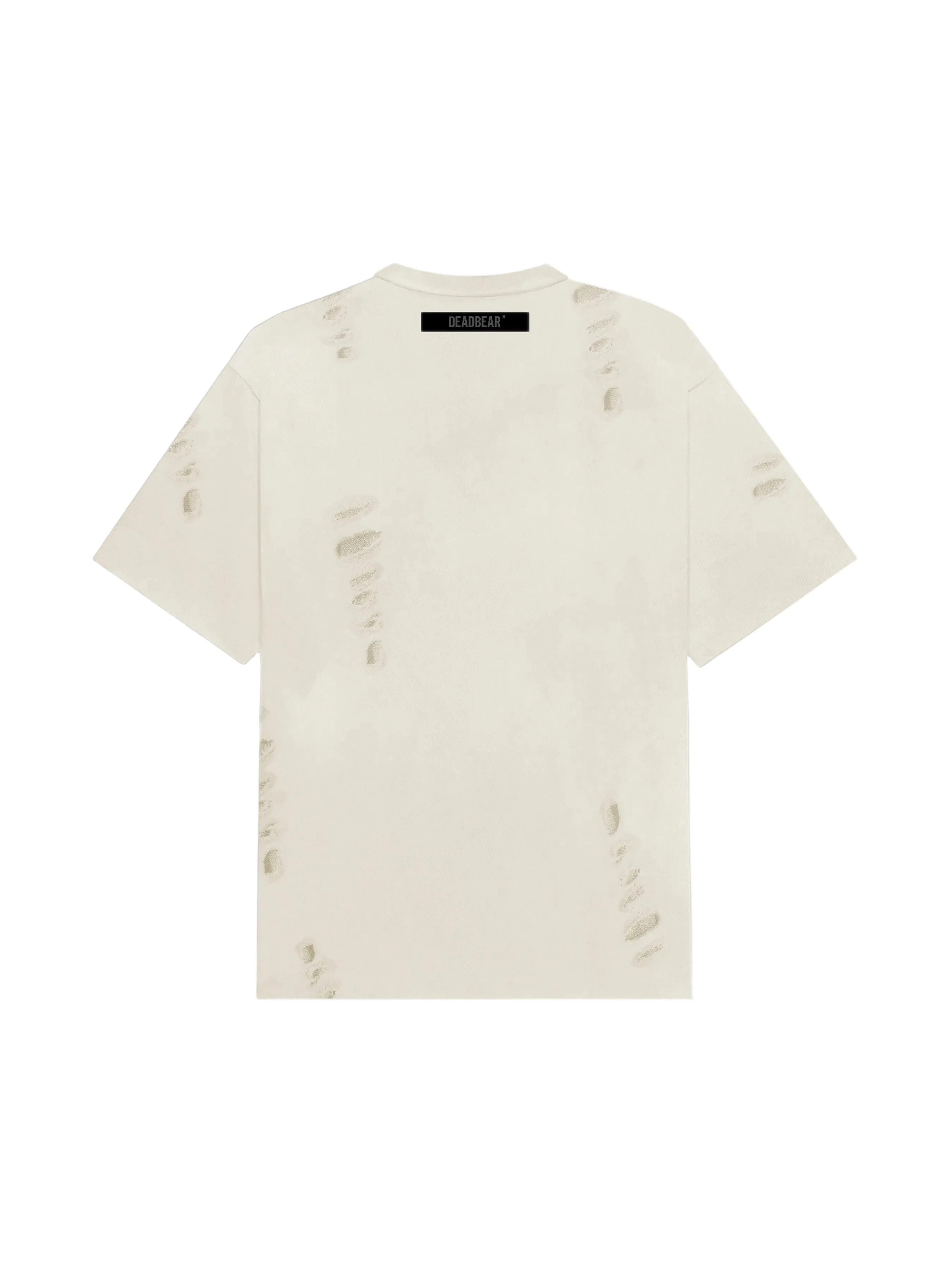 Distressed Cream White Tee 3.0 - Image 2
