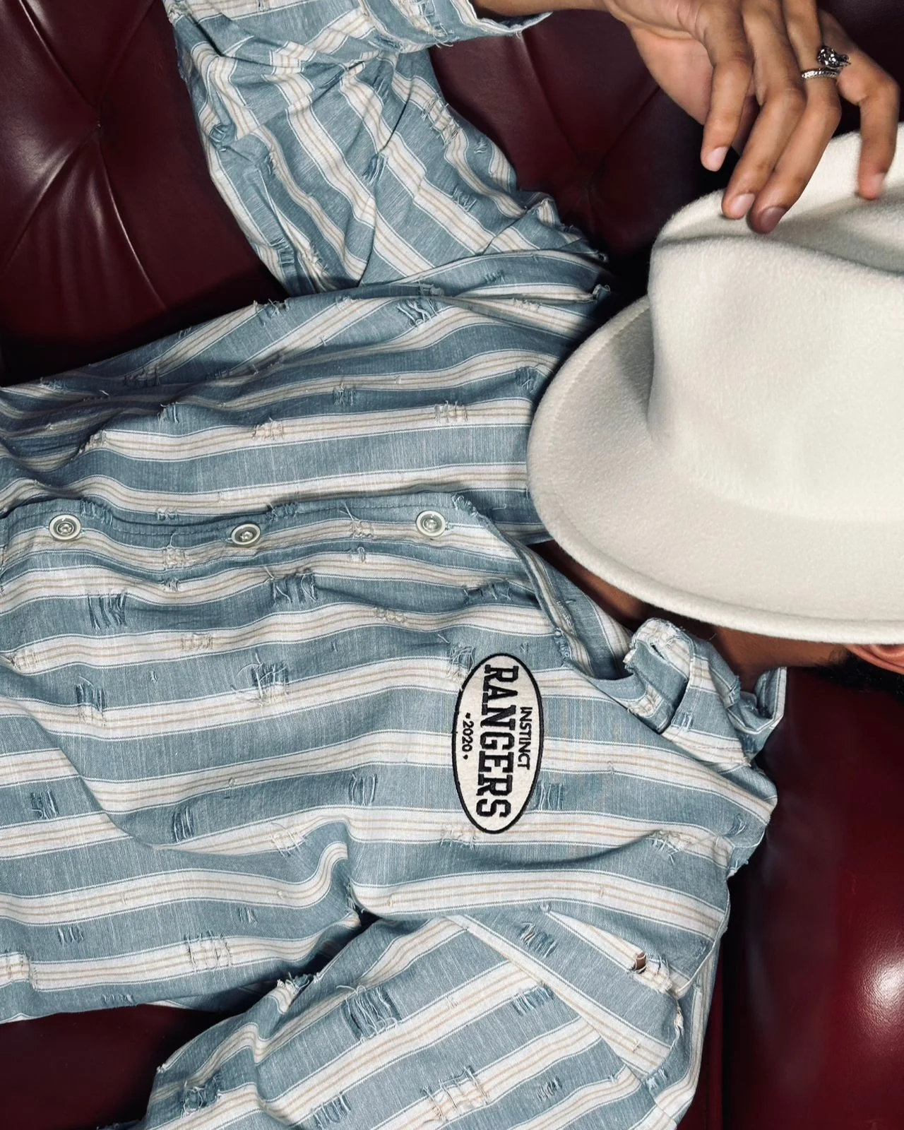 Distressed Shirt (Sky Blue ) - Image 4