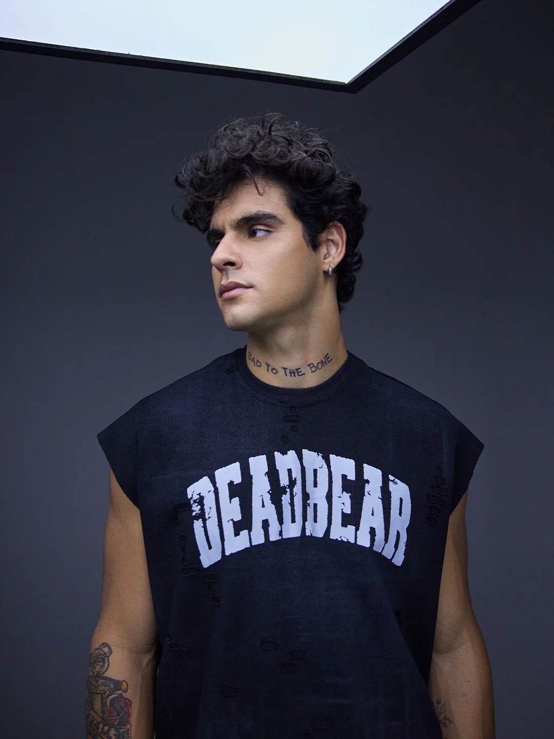 Distressed Washed Black Tank - Image 3