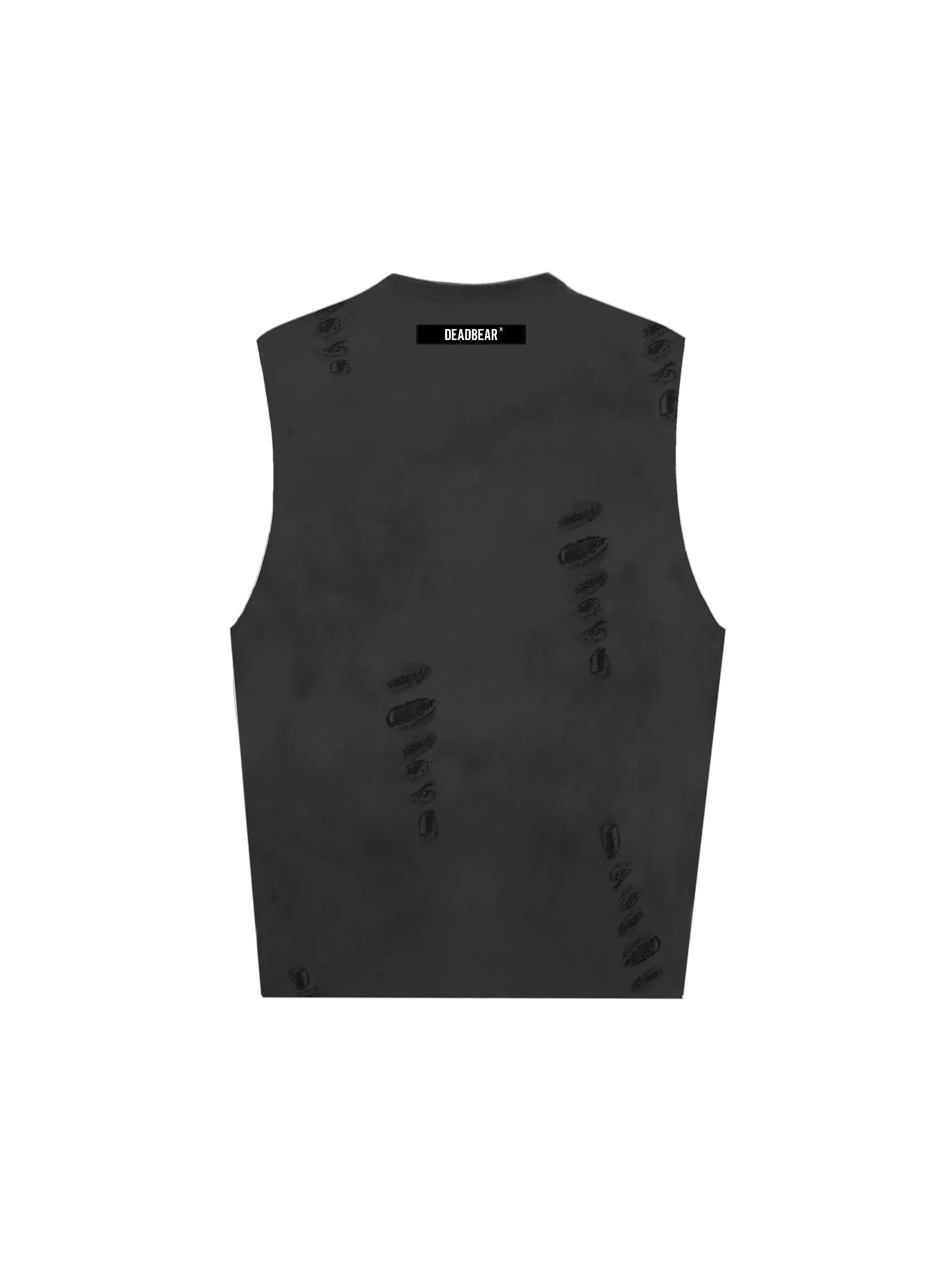 Distressed Washed Black Tank - Image 9