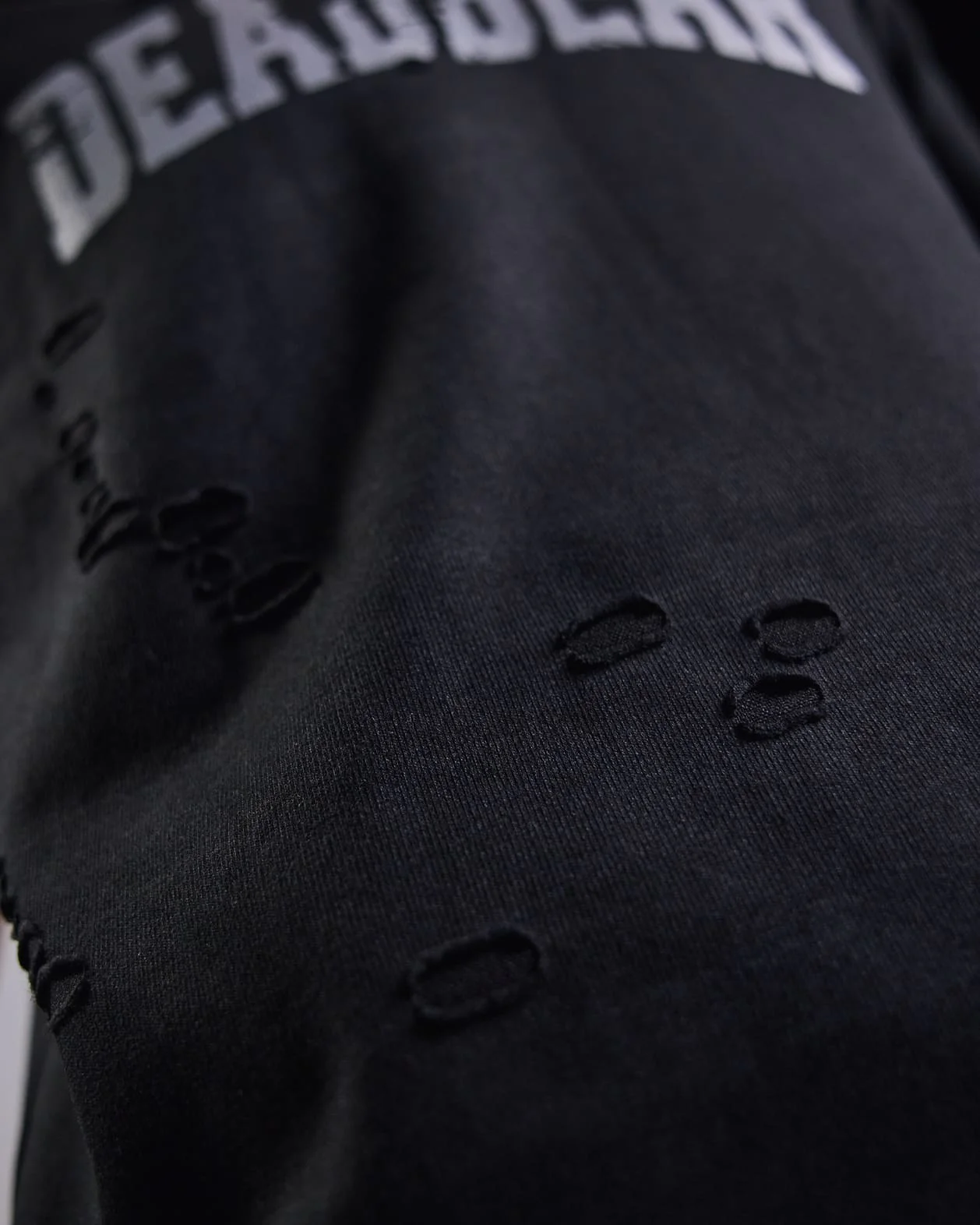 Distressed Washed Black Tee - Image 8