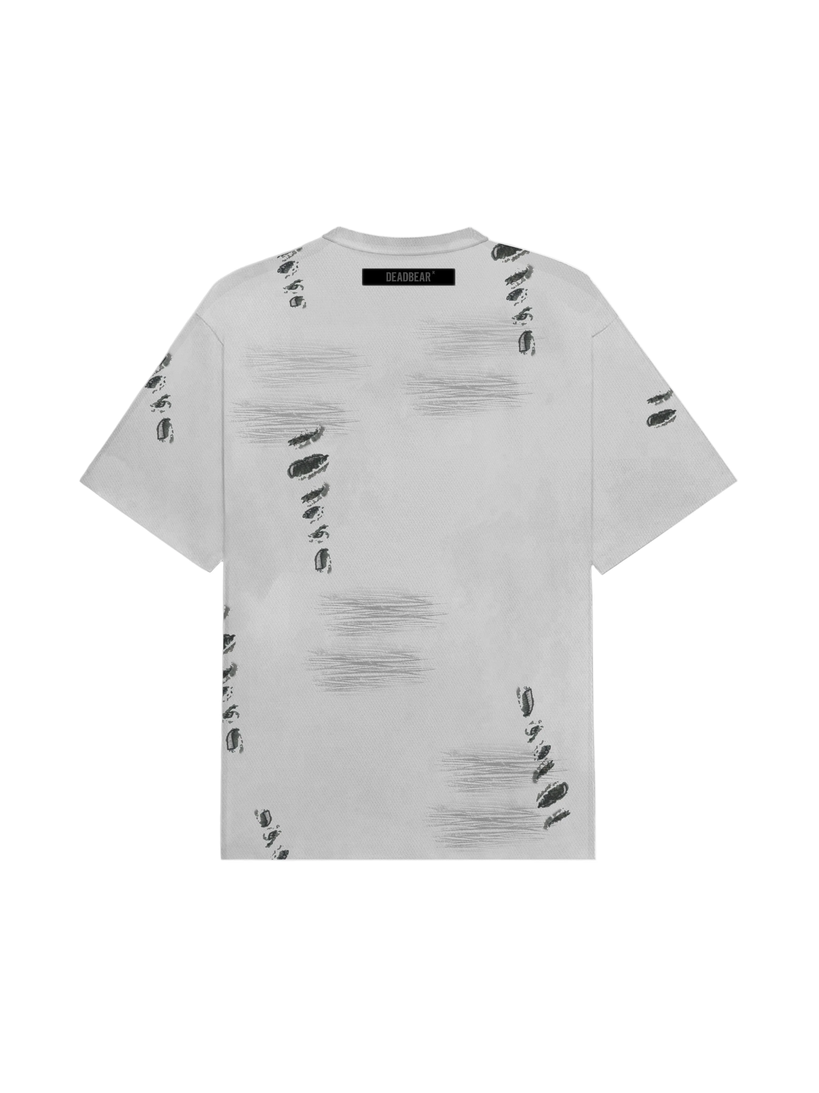 Distressed Washed Grey Tee - Image 8