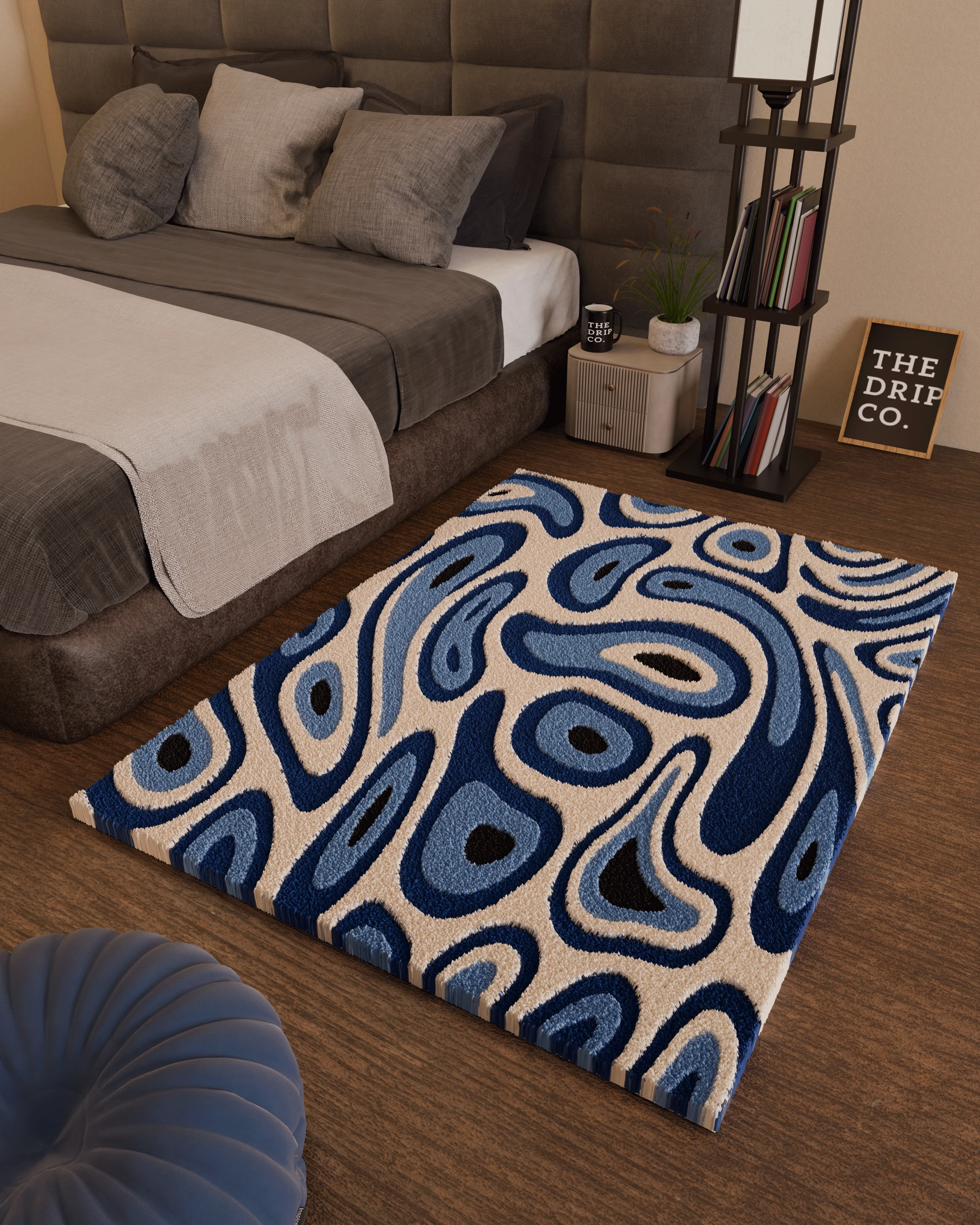 Evil Eye emotion Tufted Custom Rug - Image 3