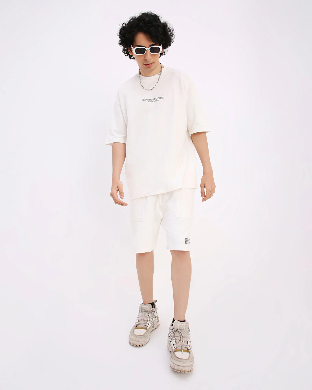 Extreme Intuitions Shorts - (Off White) - Image 2