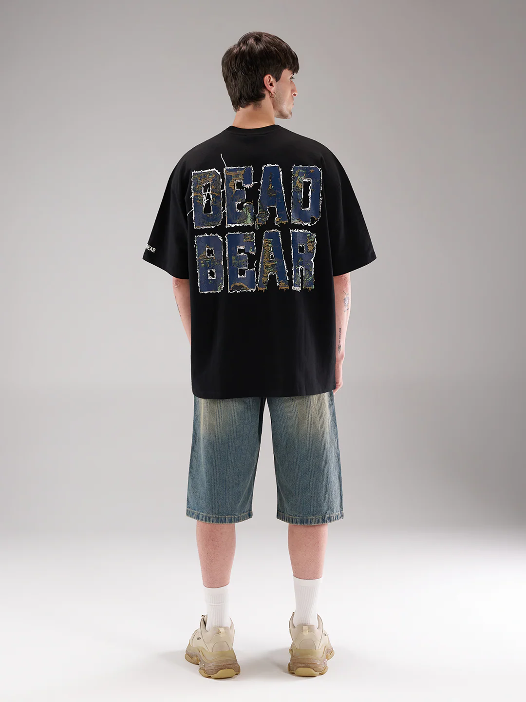 Fake Denim Tee Black - Image 3