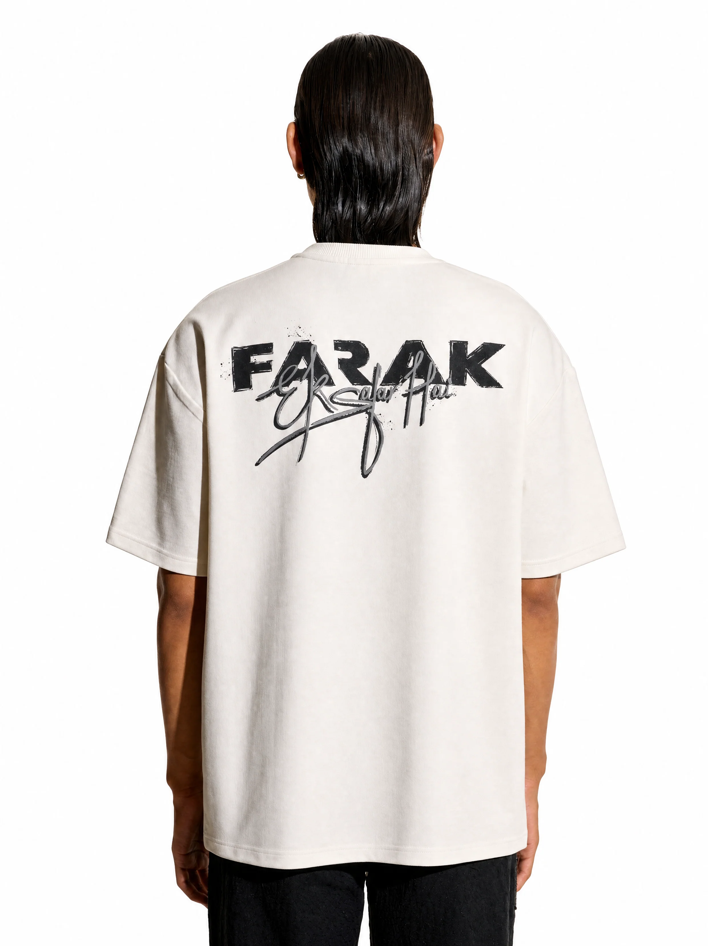 Farak Ek Safar White T-Shirt - Image 4