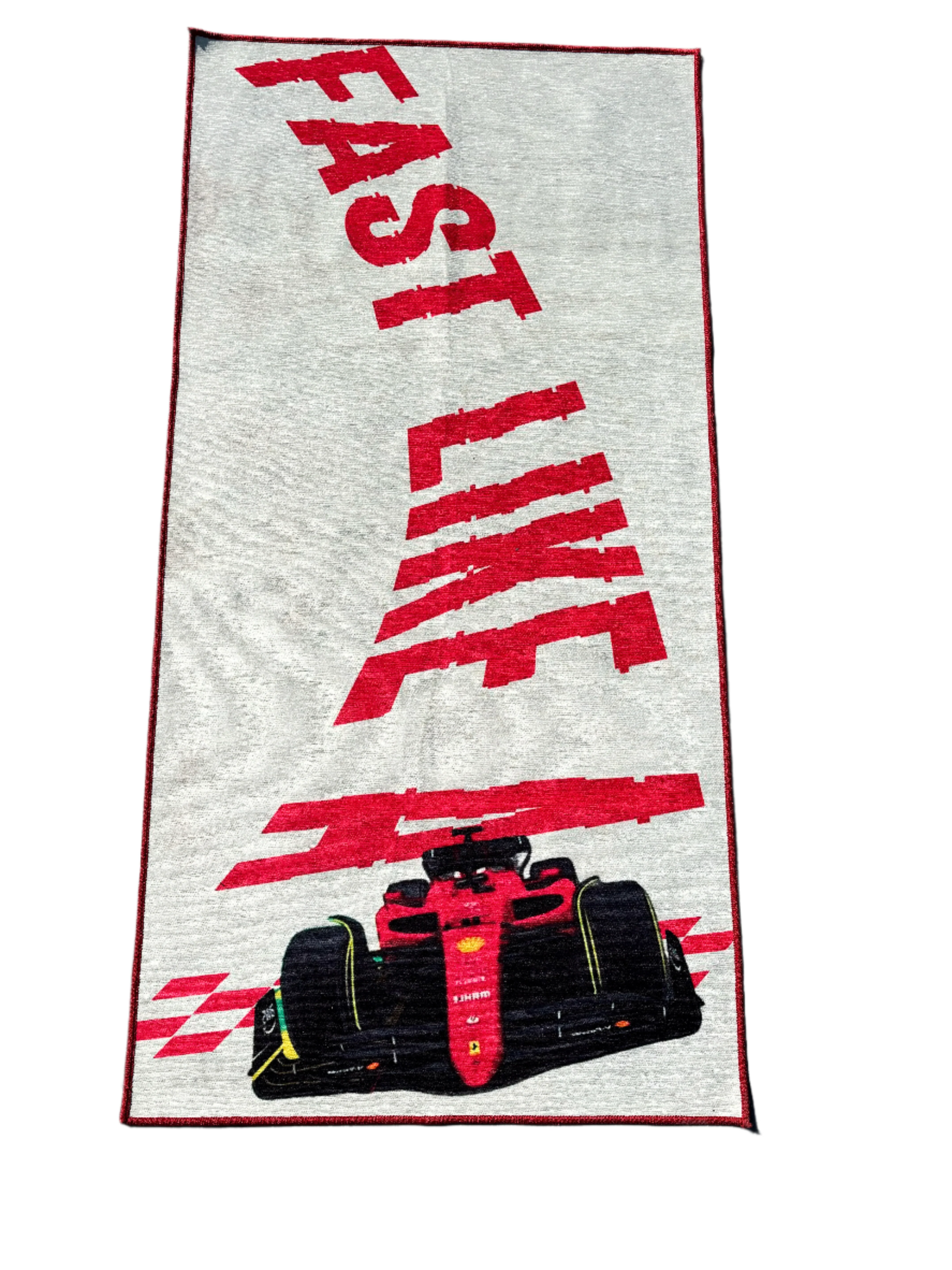 Fast as a F1 Printed washable Custom Rug