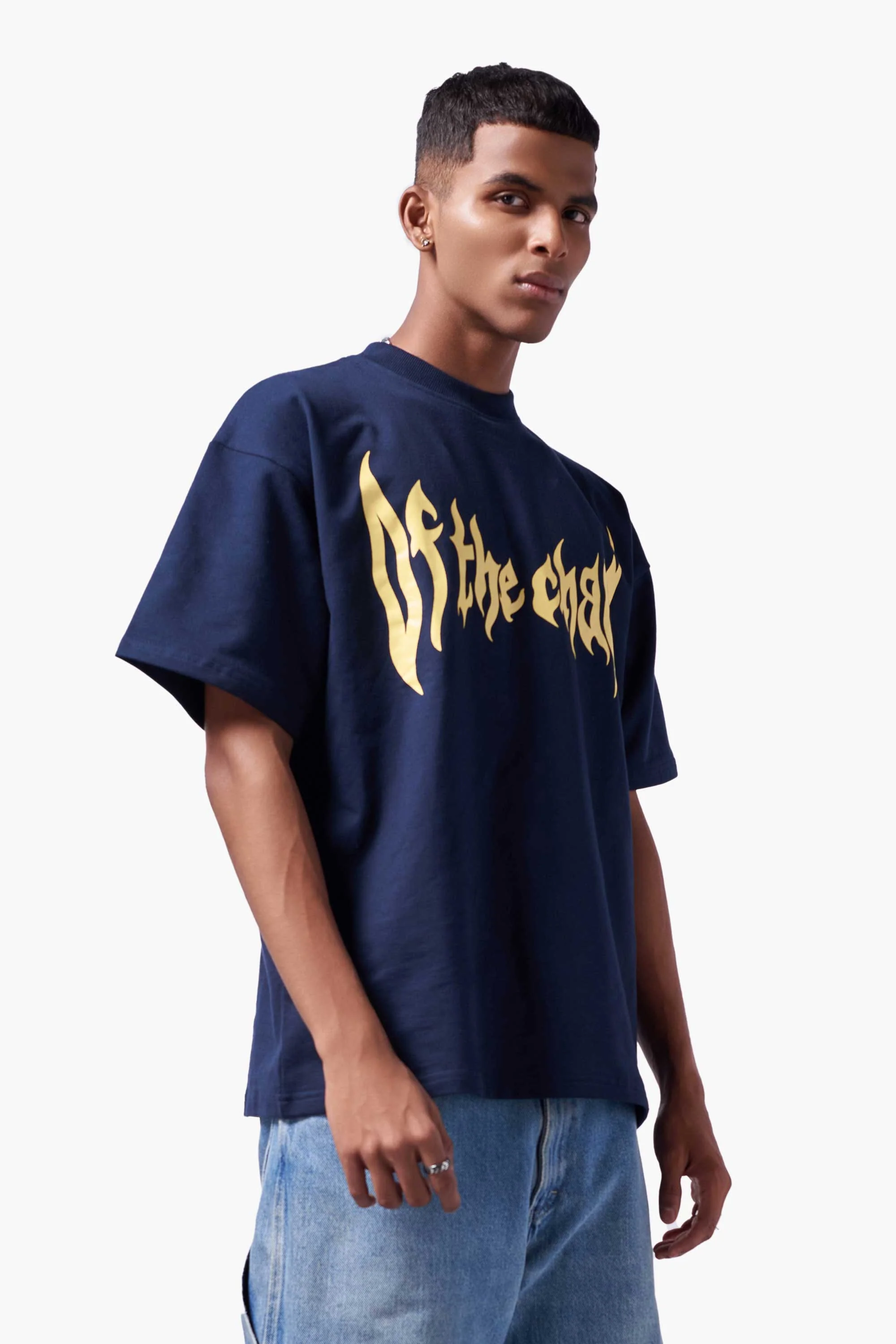 FIRE CANNOT KILL A DRAGON T-SHIRT - NAVY BLUE - Image 5