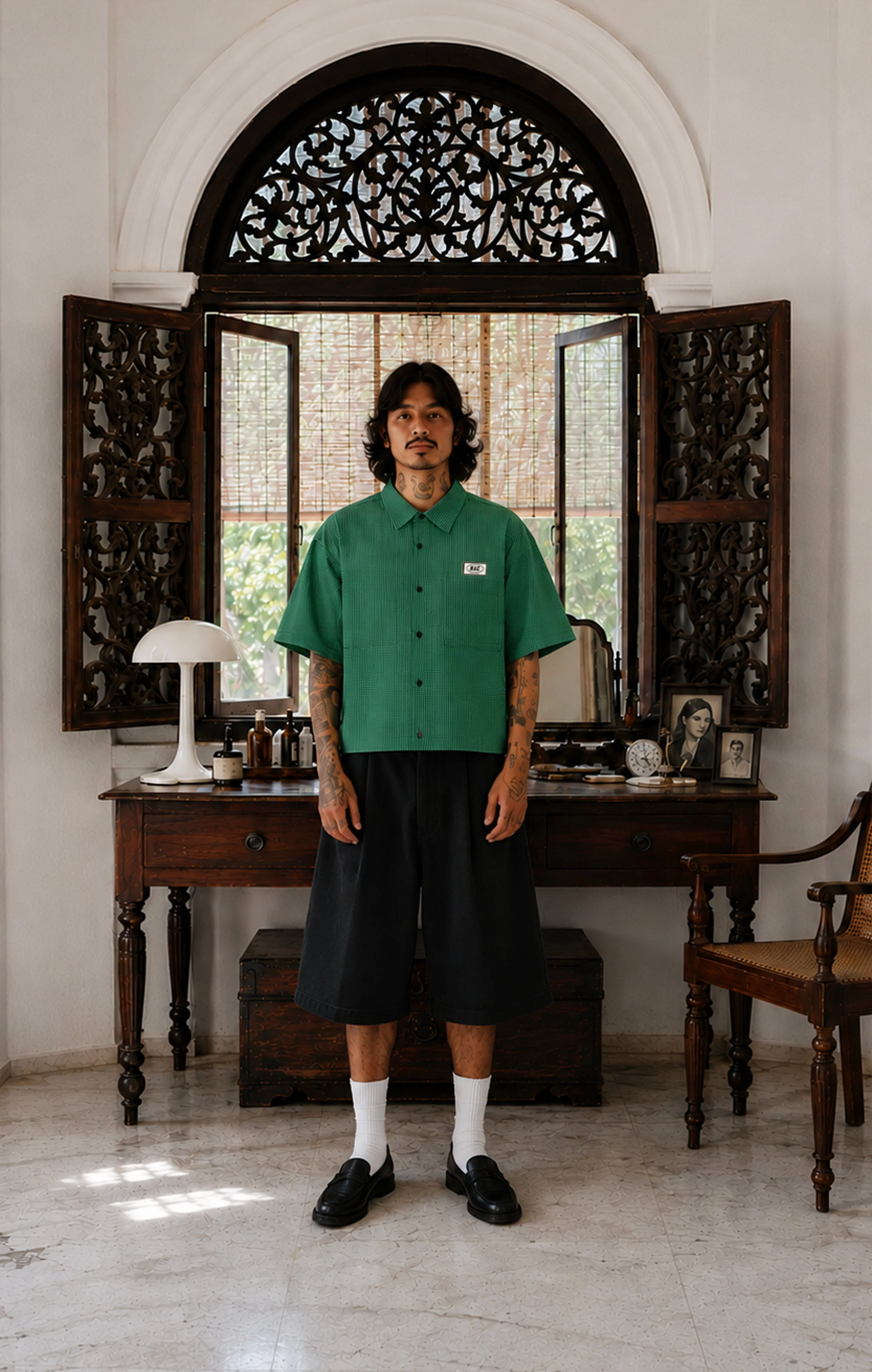 FISHERMAN SHIRT- GREEN - Image 3