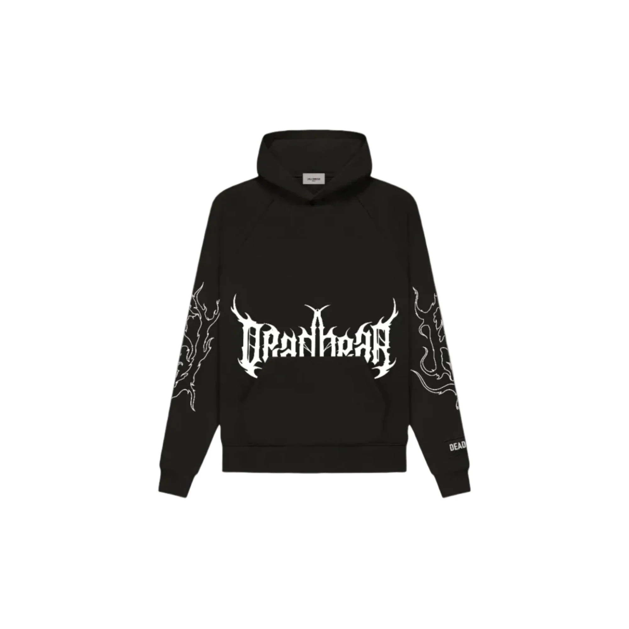 Flames Hoodie Black