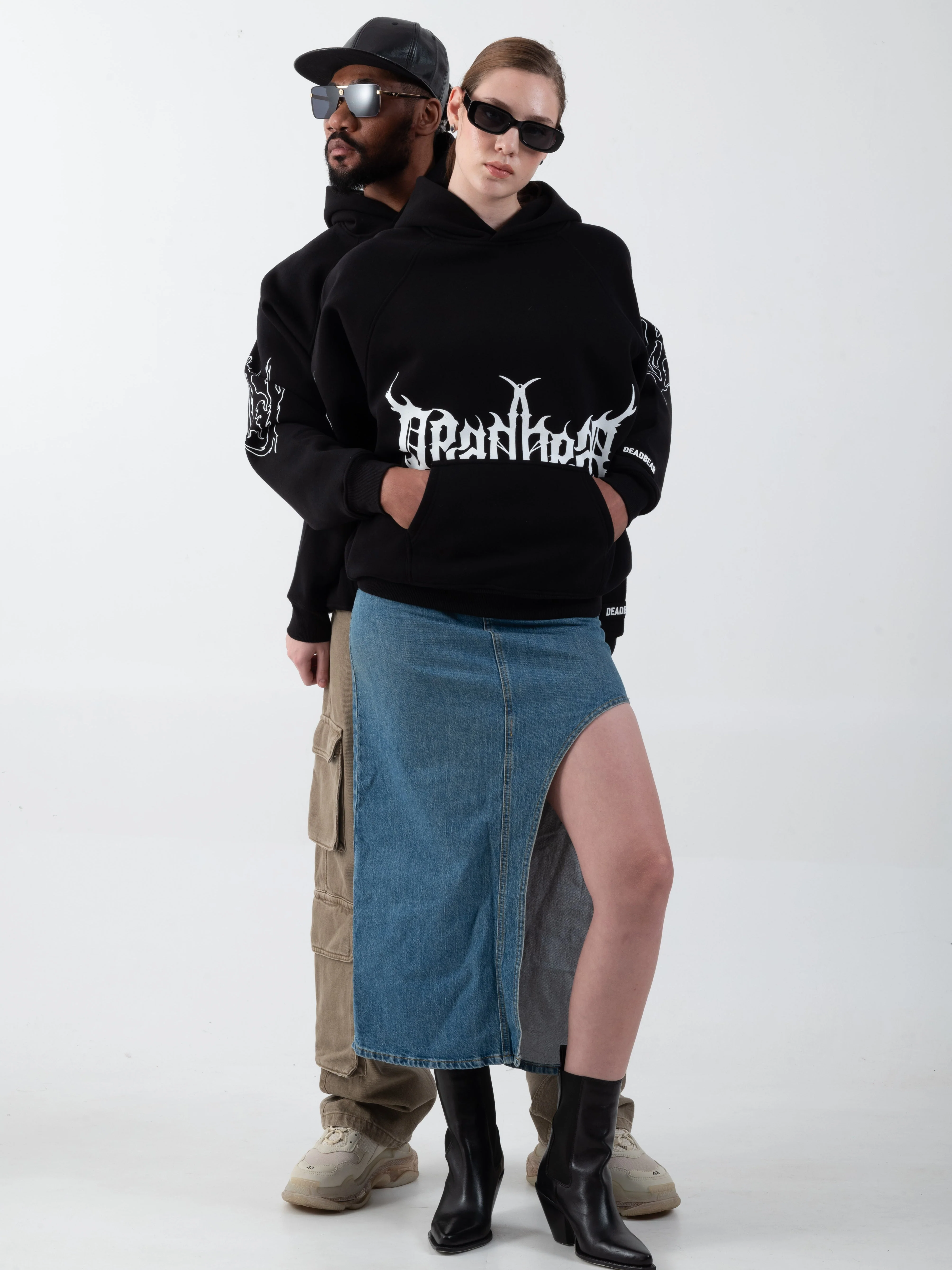 Flames Hoodie Black - Image 8