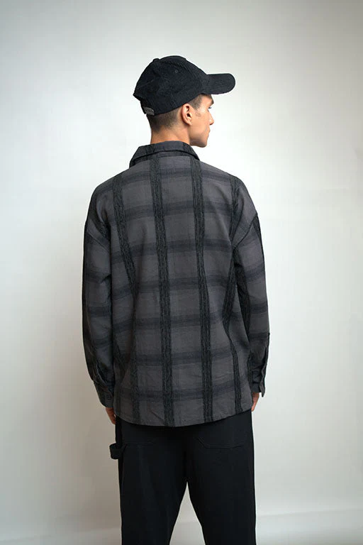 Fusion Flannel Shirt -(Black) - Image 4