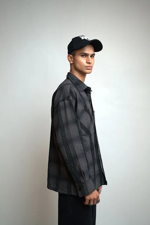 Fusion Flannel Shirt -(Black) - Image 5
