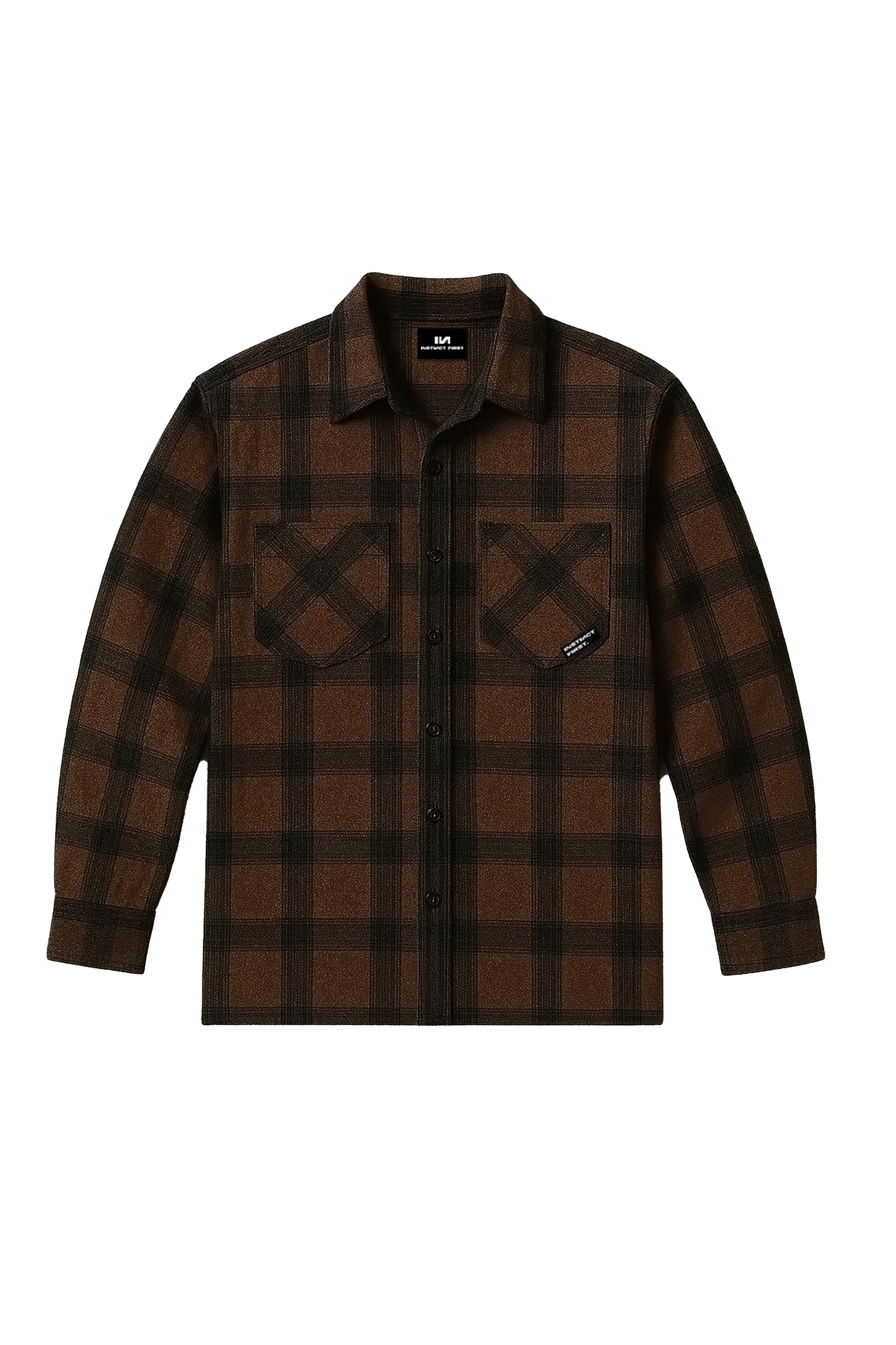 Fusion Flannel Shirt -(Brown)