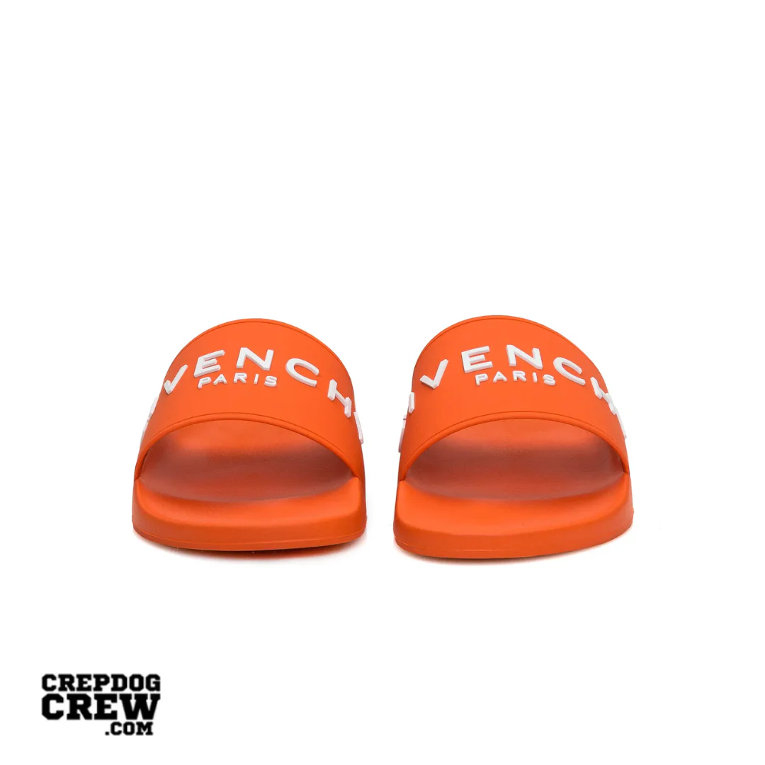 GIVENCHY POOL SLIDES BRIGHT ORANGE - Image 2